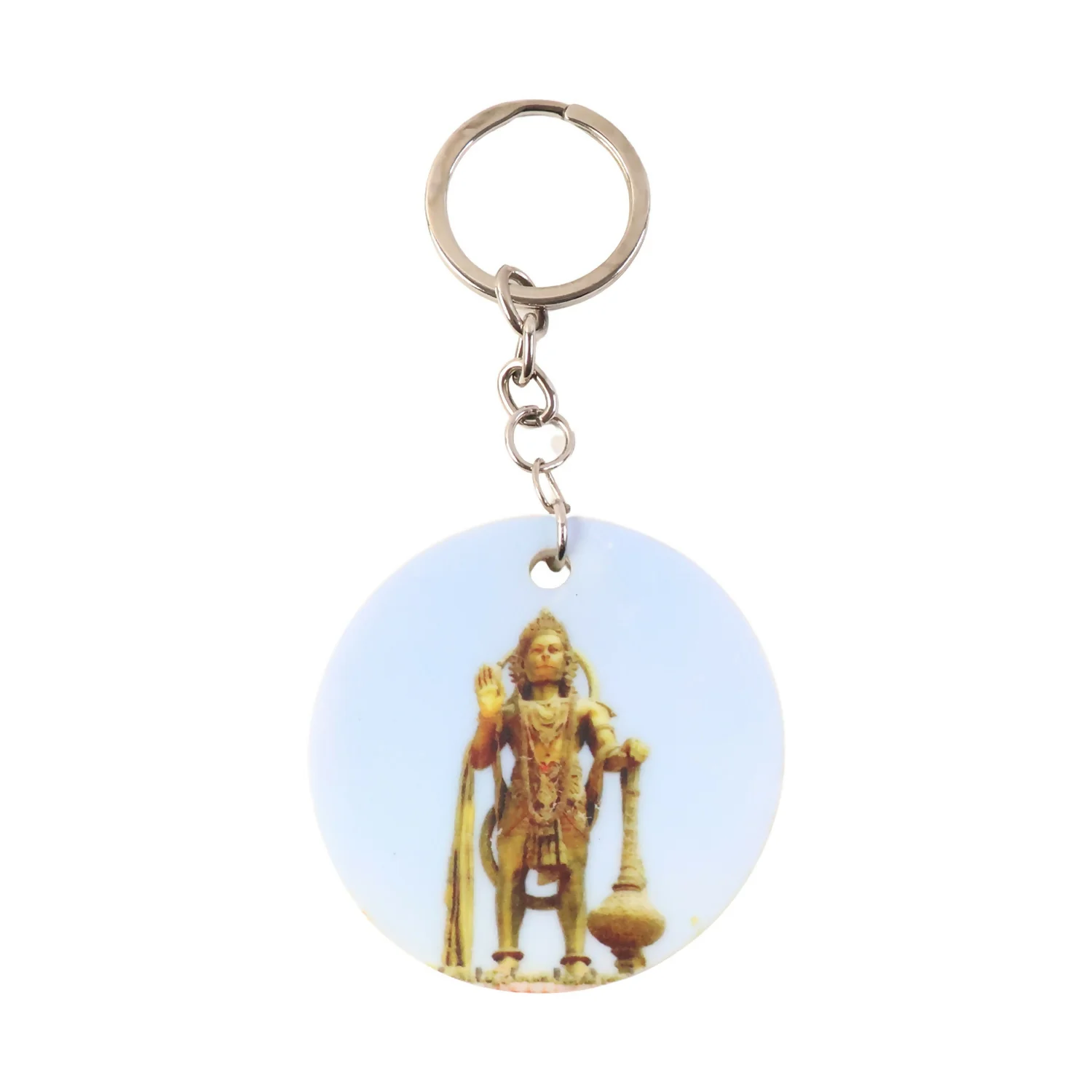 Hanuman Mandir Keychain – Bright Devotional Lightweight Accessory - Image 4