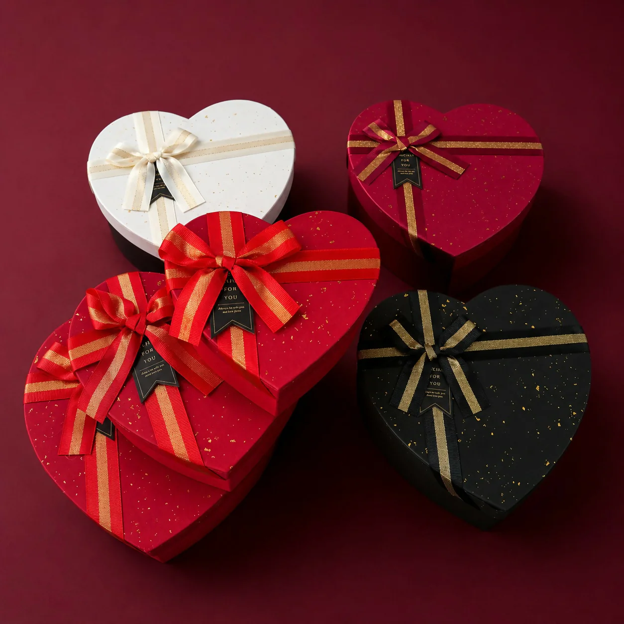 Heart-Shaped Gift Box Set – Elegant Nested Design for Special Occasions - Image 5
