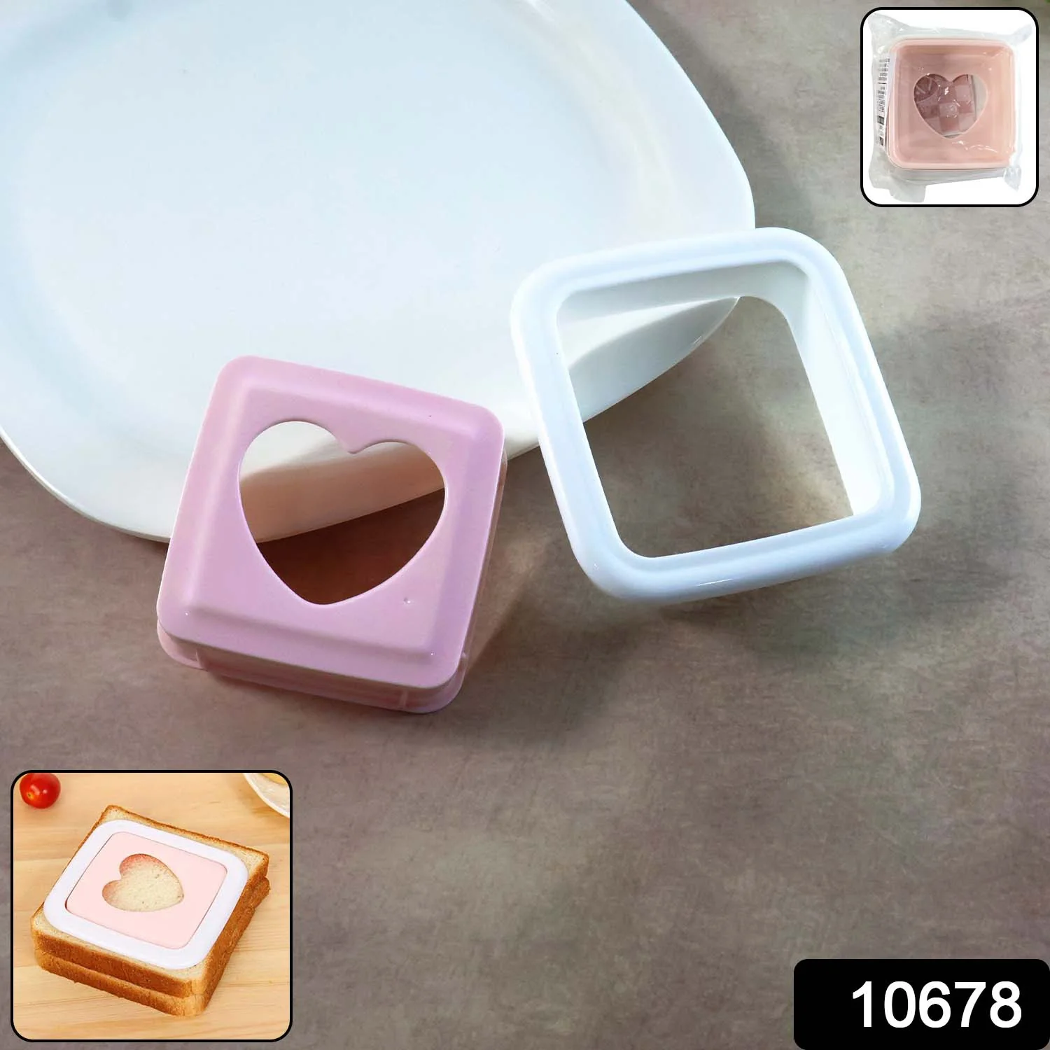 Heart Shape Sandwich Cutter – Kid-Friendly Bread Press Mold - Image 2