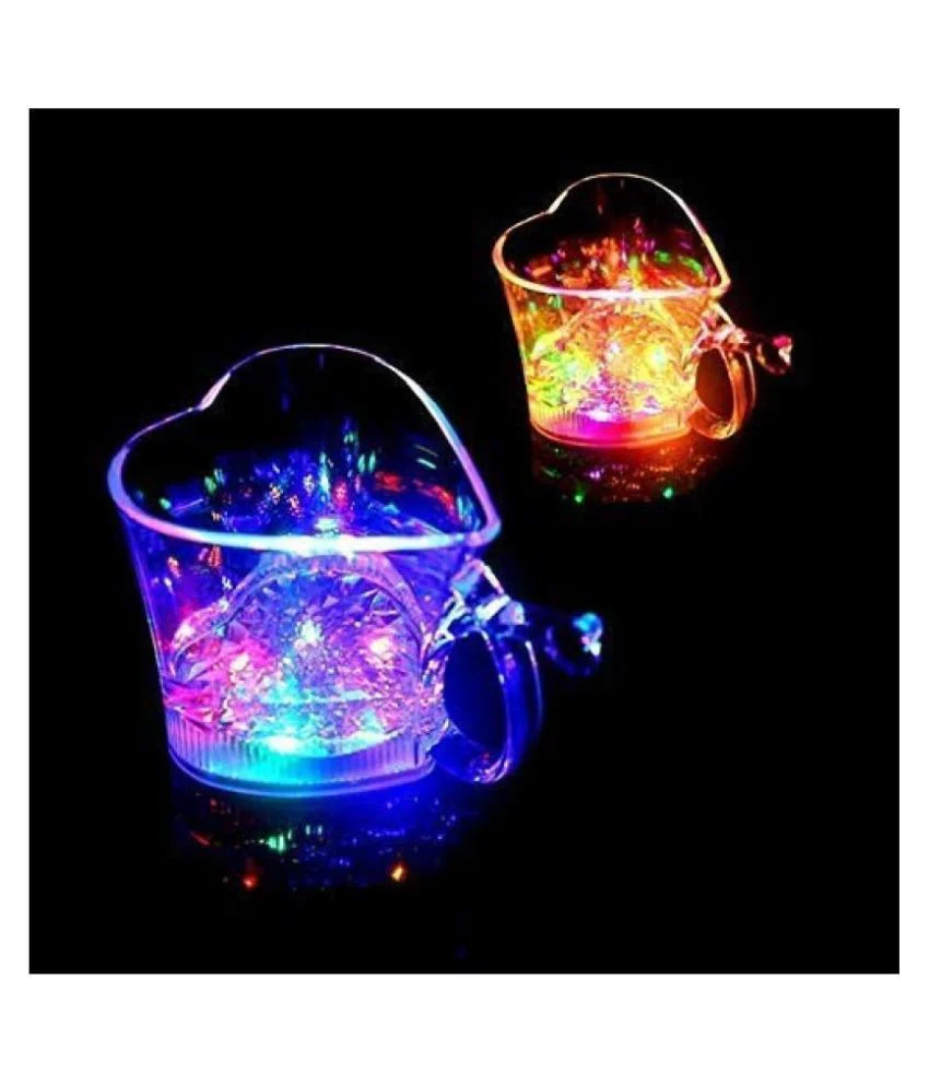 LED Glass Cup – Heart Shape Blinking Party Drinkware | Siplix - Image 4