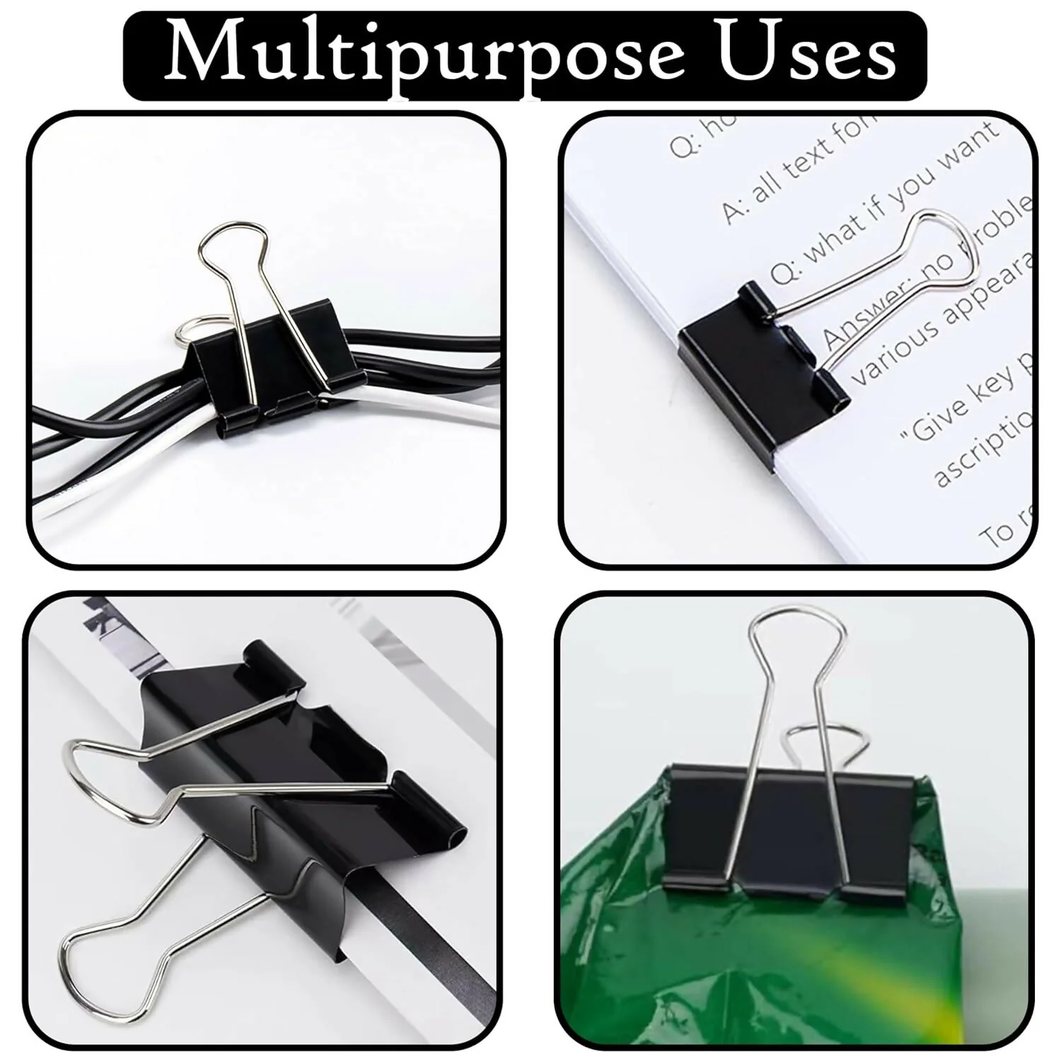 Heavy Duty Binder Clips – Strong 41mm Grip, 12 Pack - Image 4