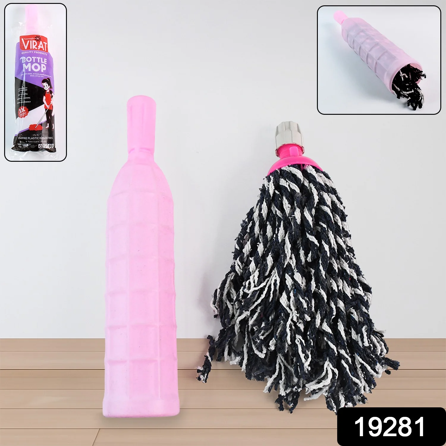 Floor Cleaning Mop Refill – Durable Bottle Grip & Absorbent Cotton Head - Image 2