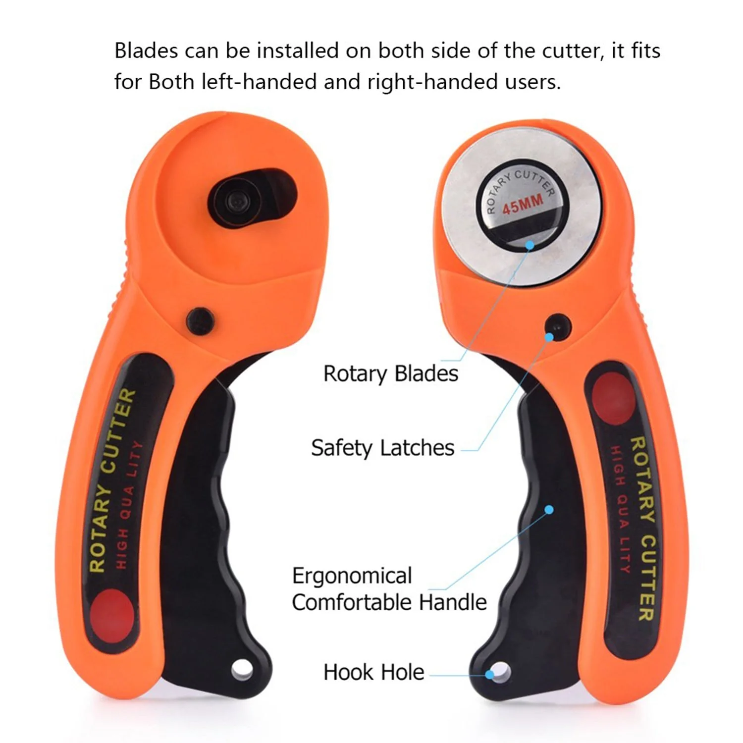 45mm Rotary Cutter – Heavy Duty Fabric & Craft Precision - Image 8