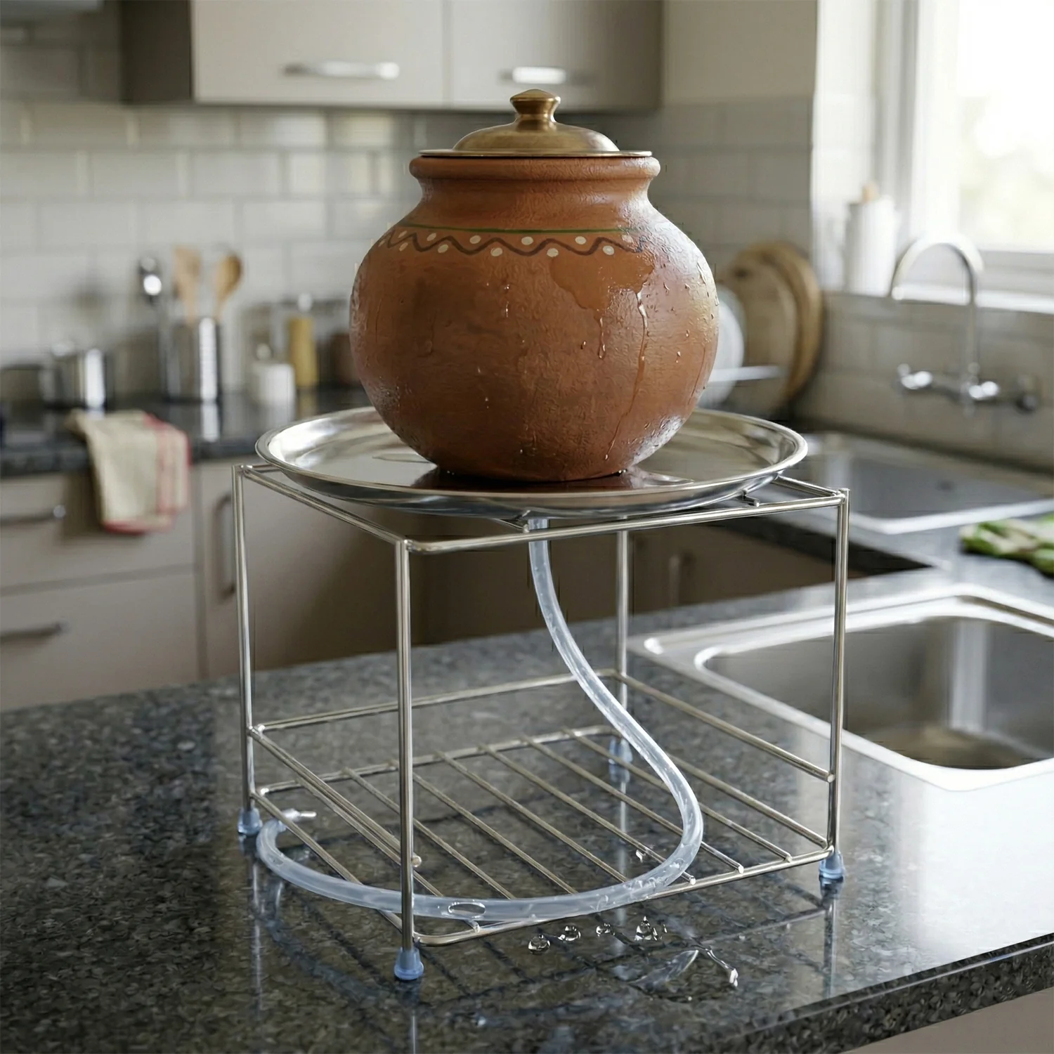 Multipurpose Stainless Steel Utensils Stand – Space-Saving Organizer - Image 3