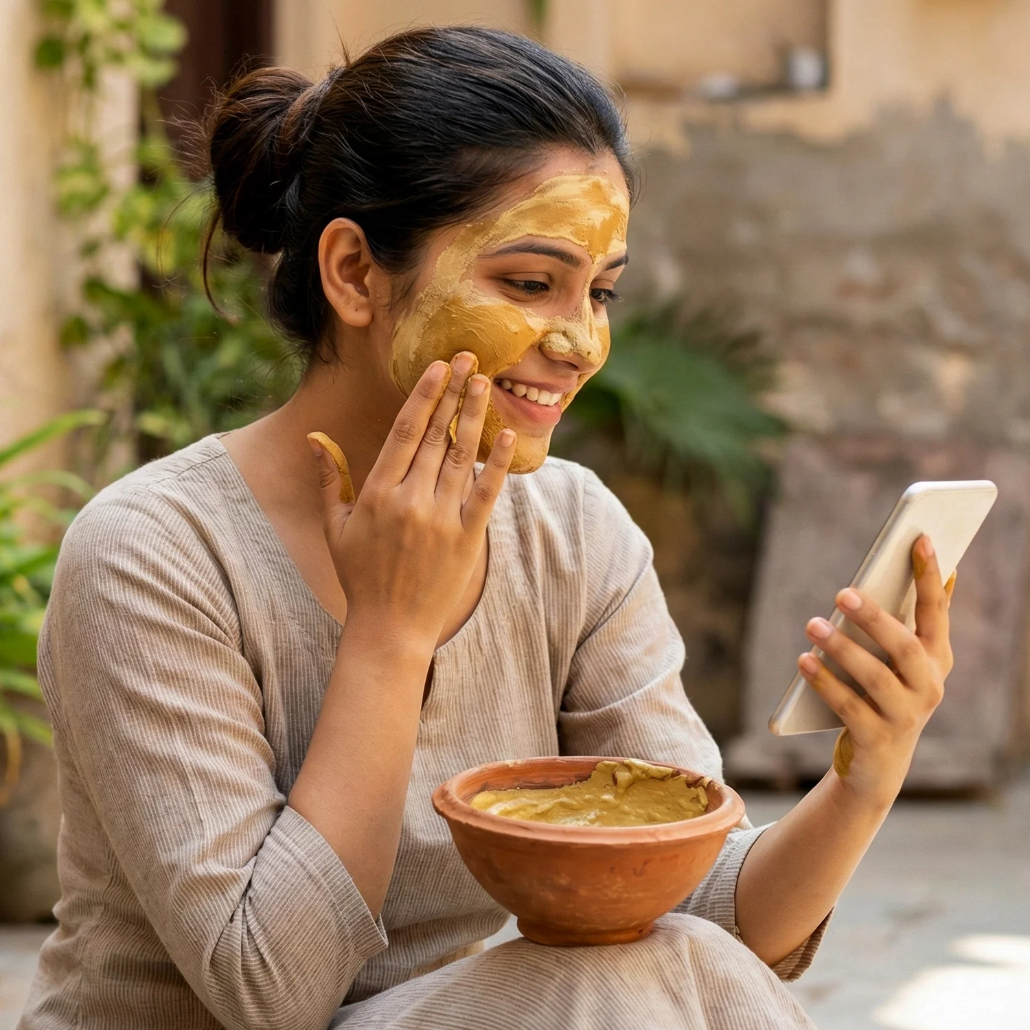 Multani Mitti Rose Face Pack – Herbal Deep Cleansing 80gm - Image 3