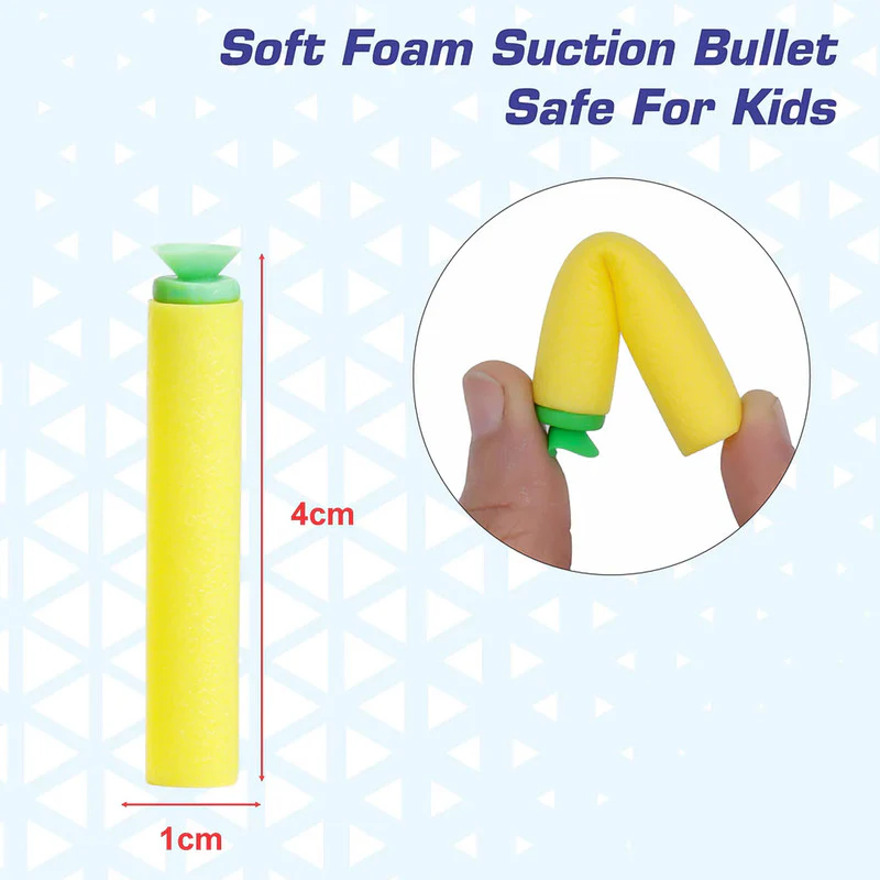 Soft Bullet Gun – Safe Foam Toy Blaster with 10 Bullets - Image 6