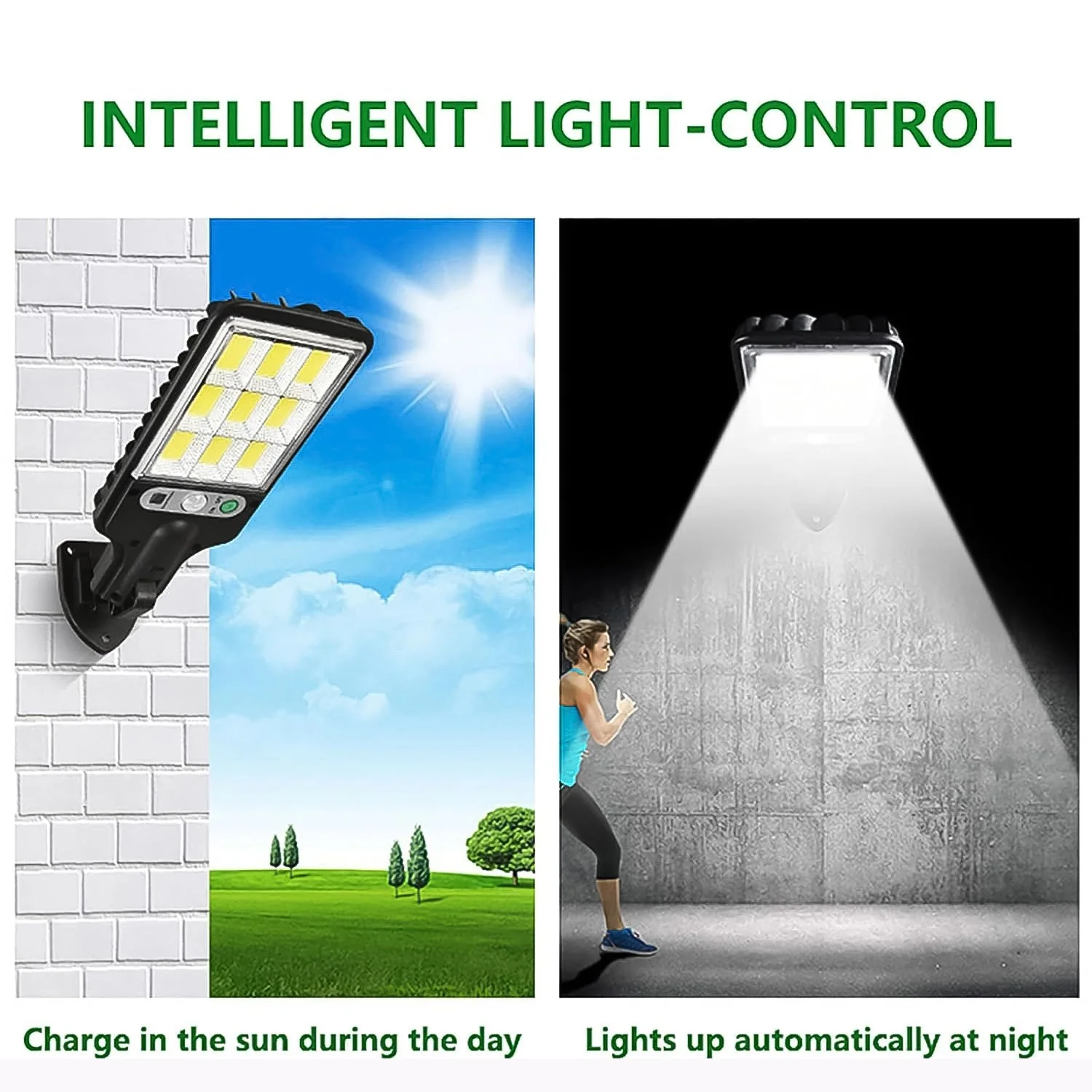 Solar LED Street Light – High Power with Motion Sensor & Remote Control - Image 3