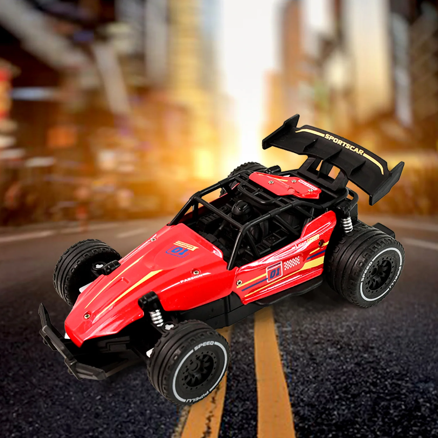 Remote Control Racing Car – High-Speed Red Off-Road Toy - Image 4