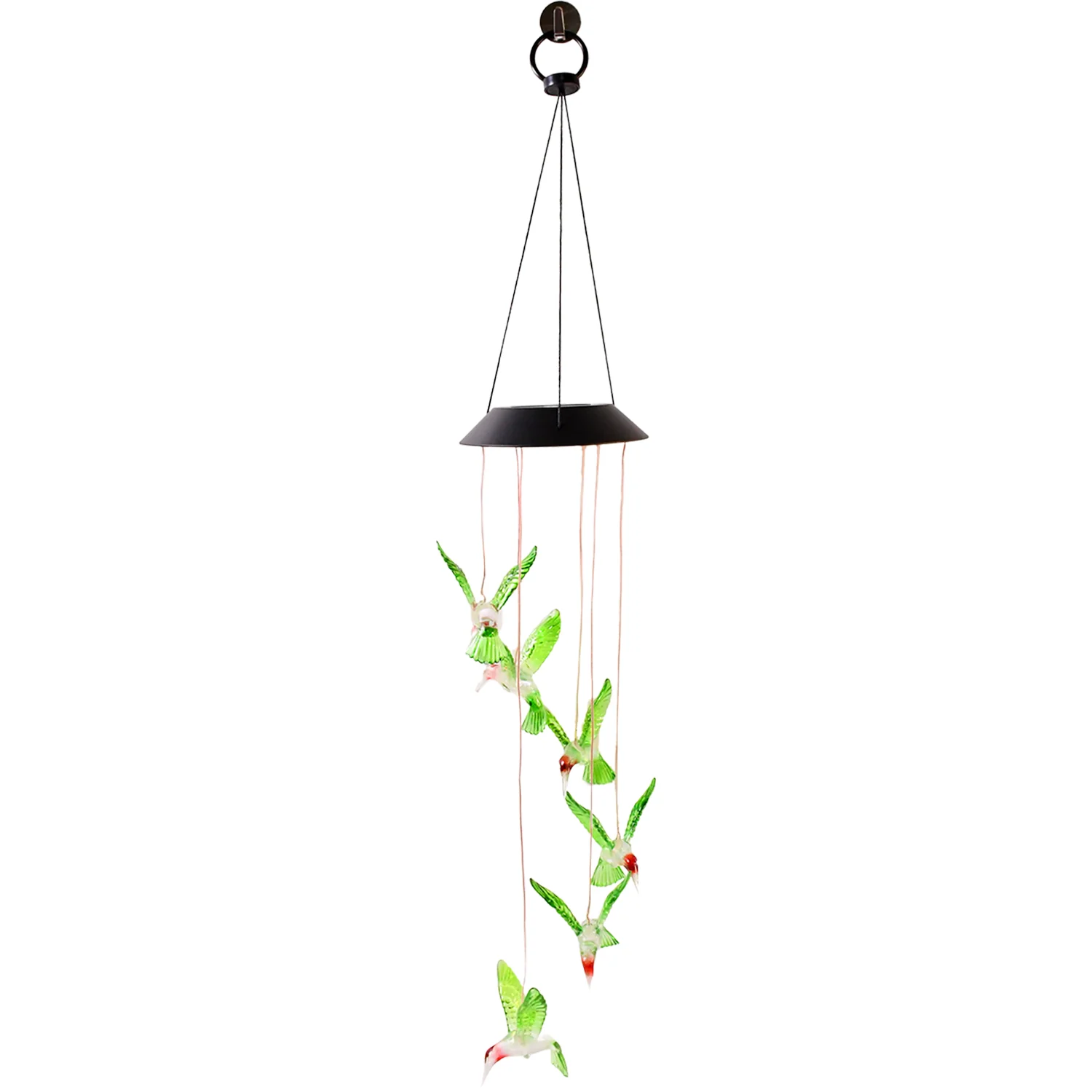 Solar Hummingbird Wind Chimes – Colorful LED Garden Decor - Image 5