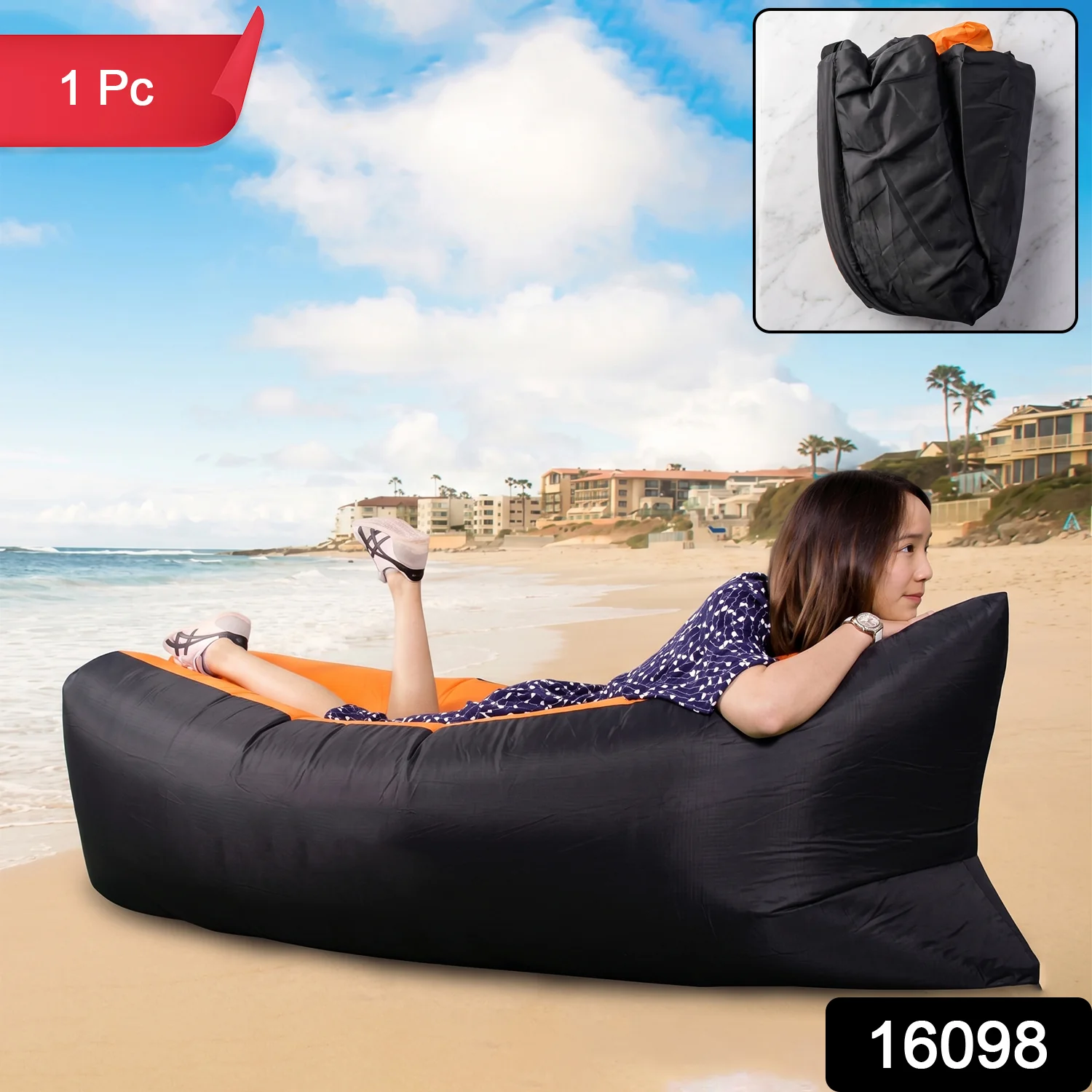 Inflatable Air Lounger – Portable & Comfortable for Outdoor & Indoor Use - Image 2
