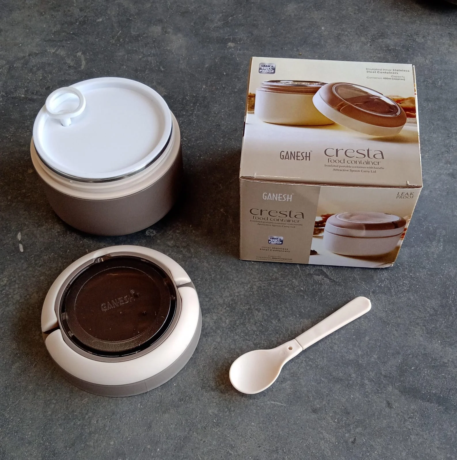 Insulated Lunch Box – Airtight, Leak-Proof with Spoon | Ganesh - Image 7