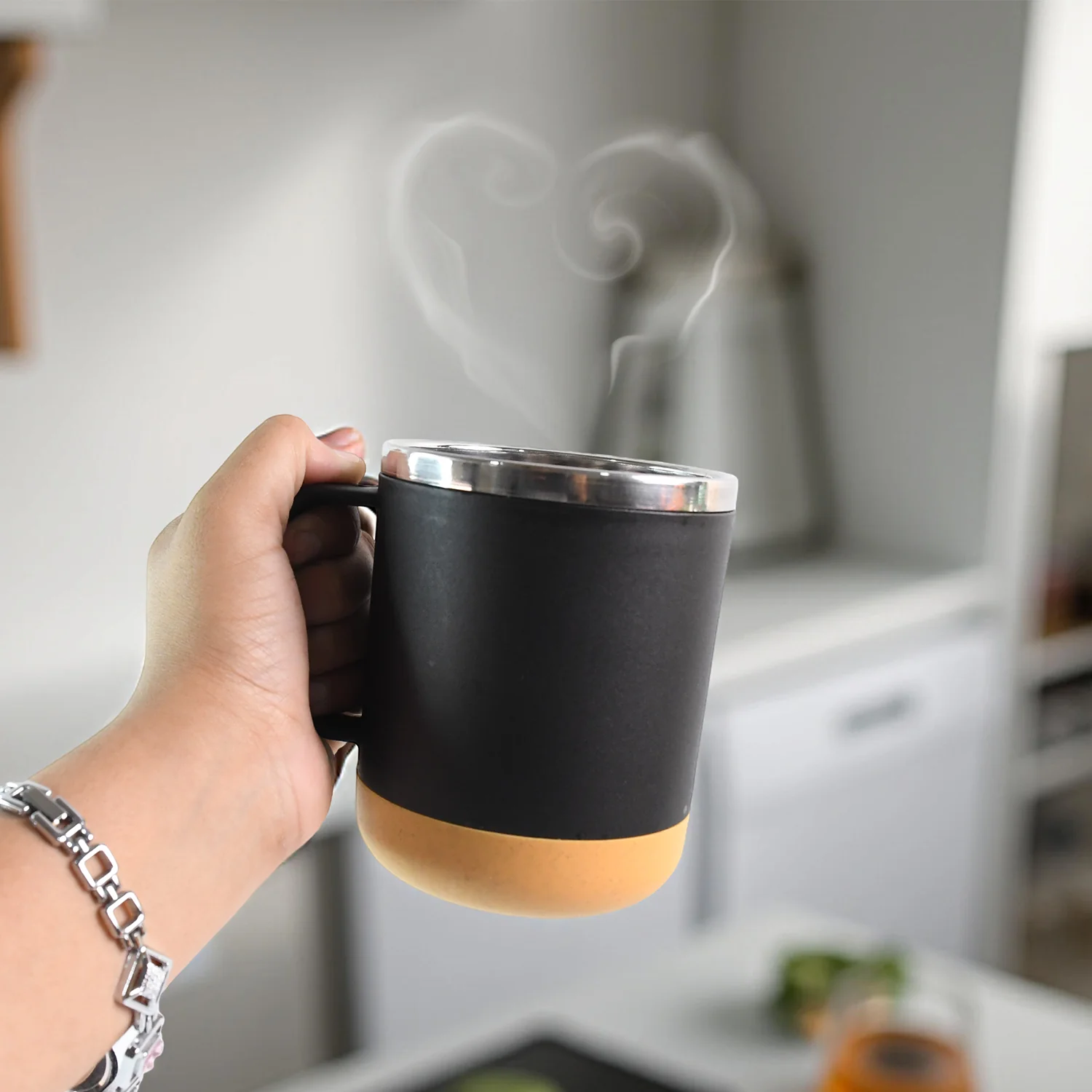 Insulated Coffee Mug – Spill-Proof Lid & 450ml Capacity - Image 3