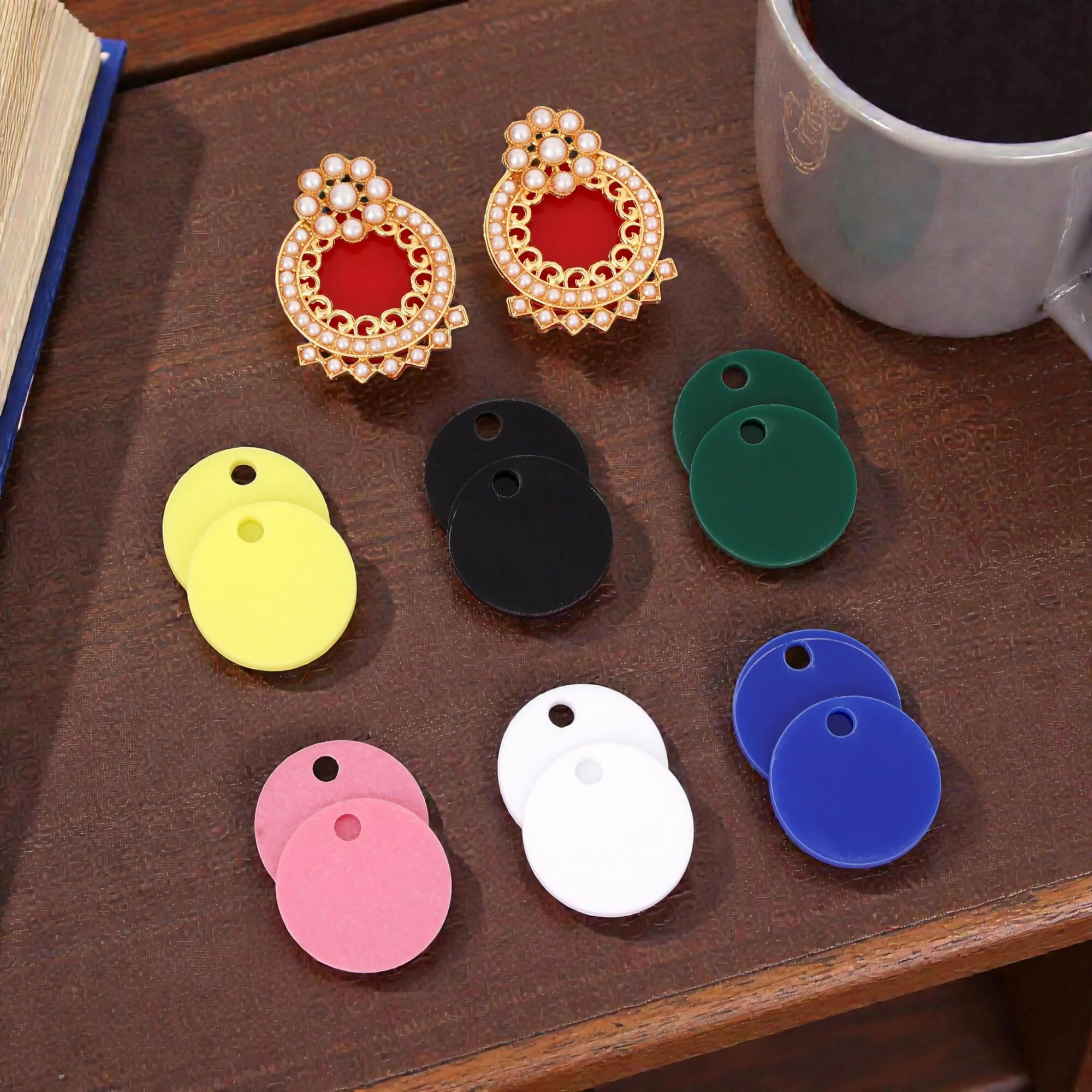 Adjustable Jhumka Earrings – 7 Colour Stylish Comfort - Image 3