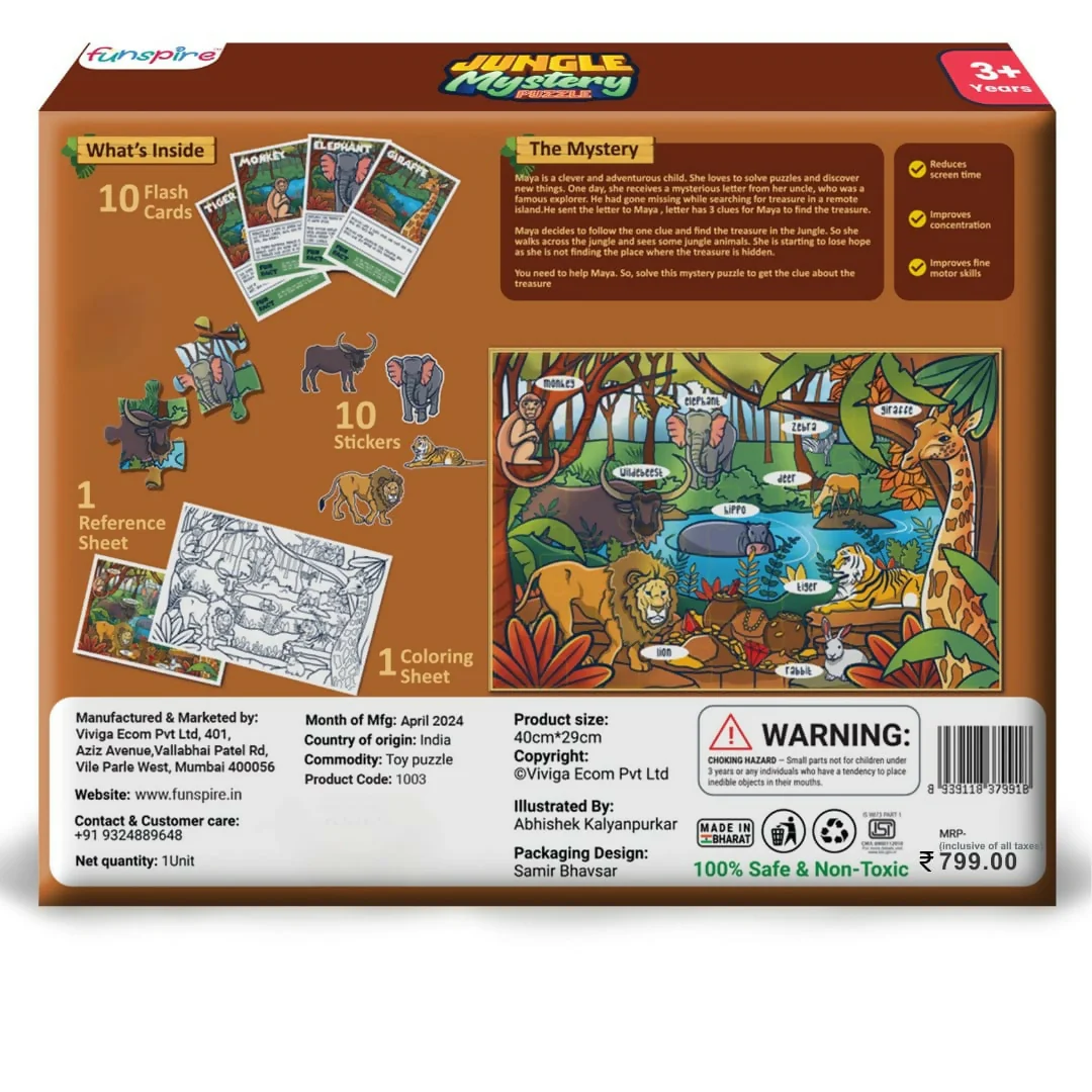 Jungle Mystery Puzzle – Educational & Fun for Kids 3+ - Image 8