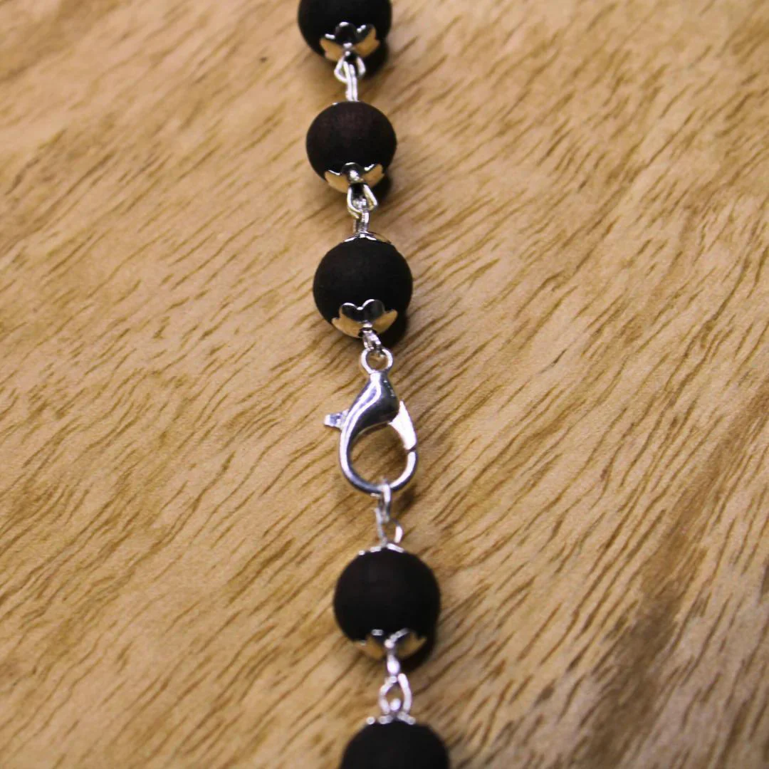 Karungali Malai – Original Ebony Wood 8mm Beads | BBJ - Image 3