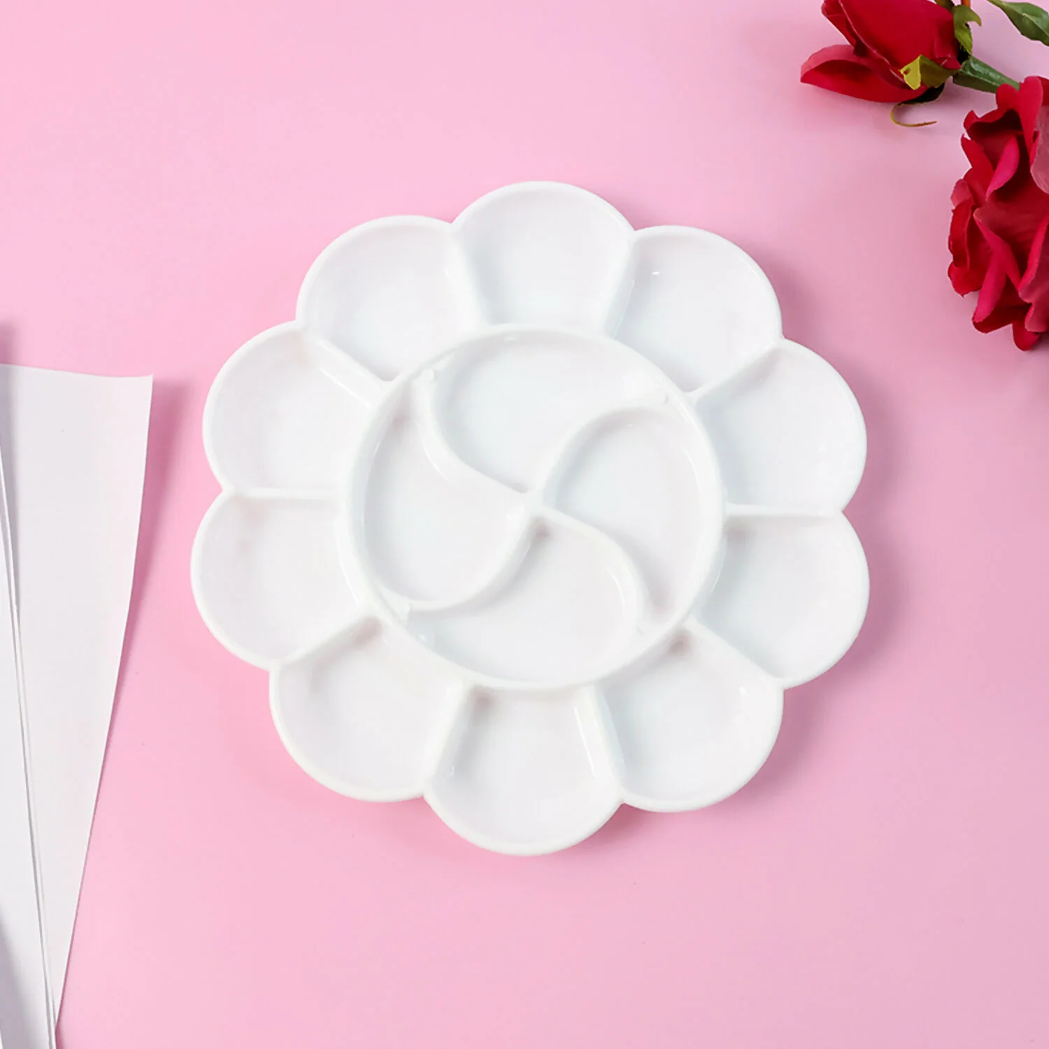 Color Mixing Palette – Spacious Flower-Shaped Paint Palette for Artists - Image 2
