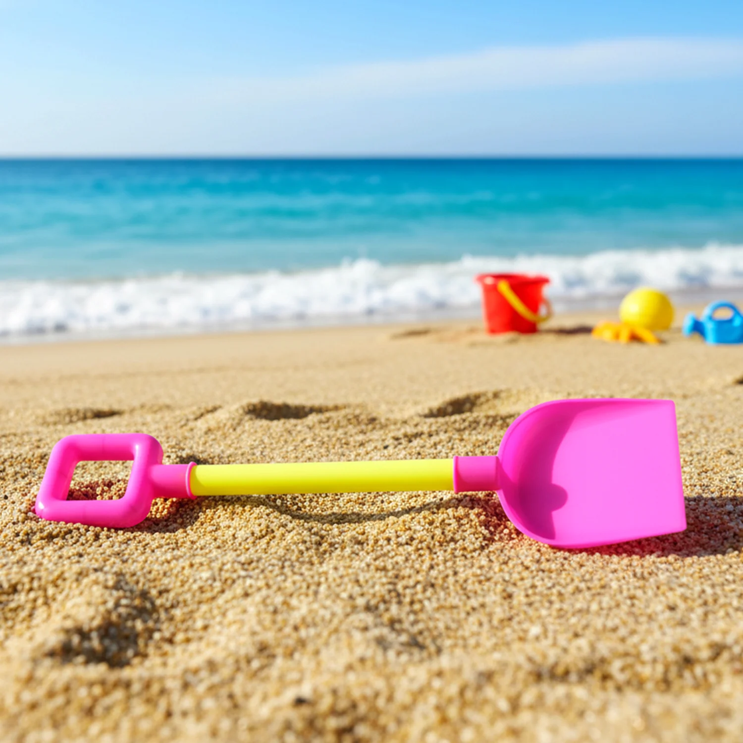 Kids Beach Sand Shovel – Lightweight Plastic Spade for Play - Image 7
