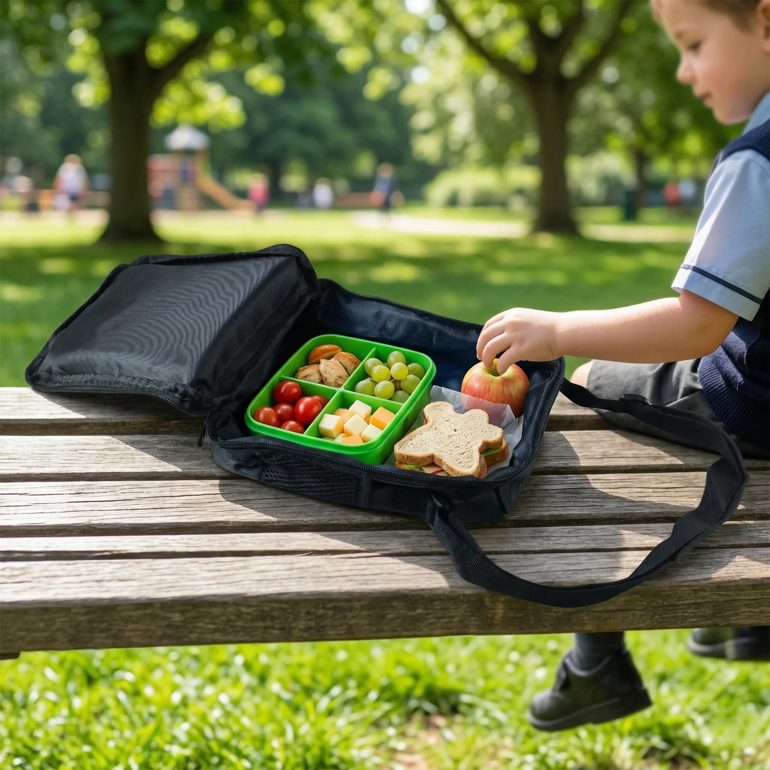 Kids Cartoon Lunch Bag – Compact, Insulated & Easy to Carry - Image 5