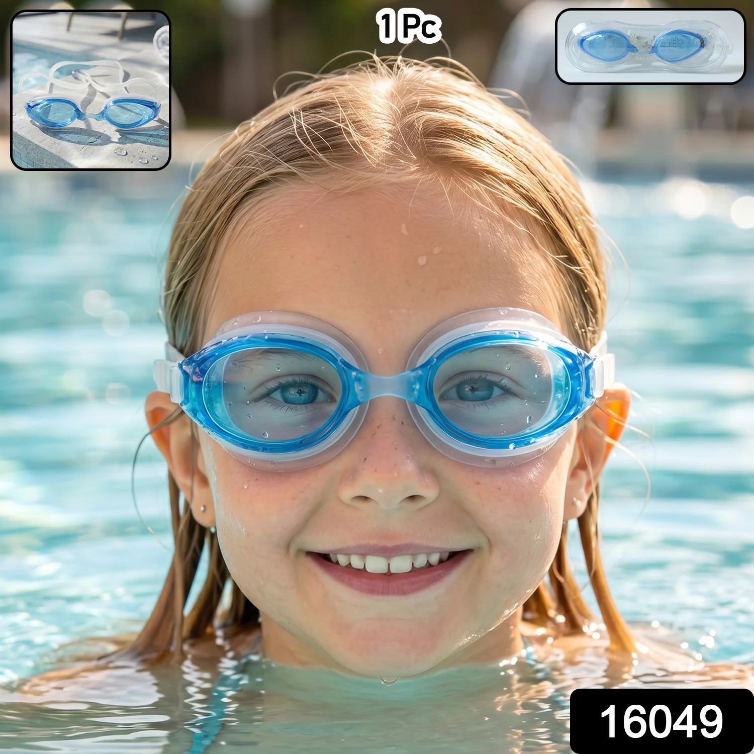 Kids Swimming Goggles – Clear Vision & Adjustable Fit for Water - Image 2