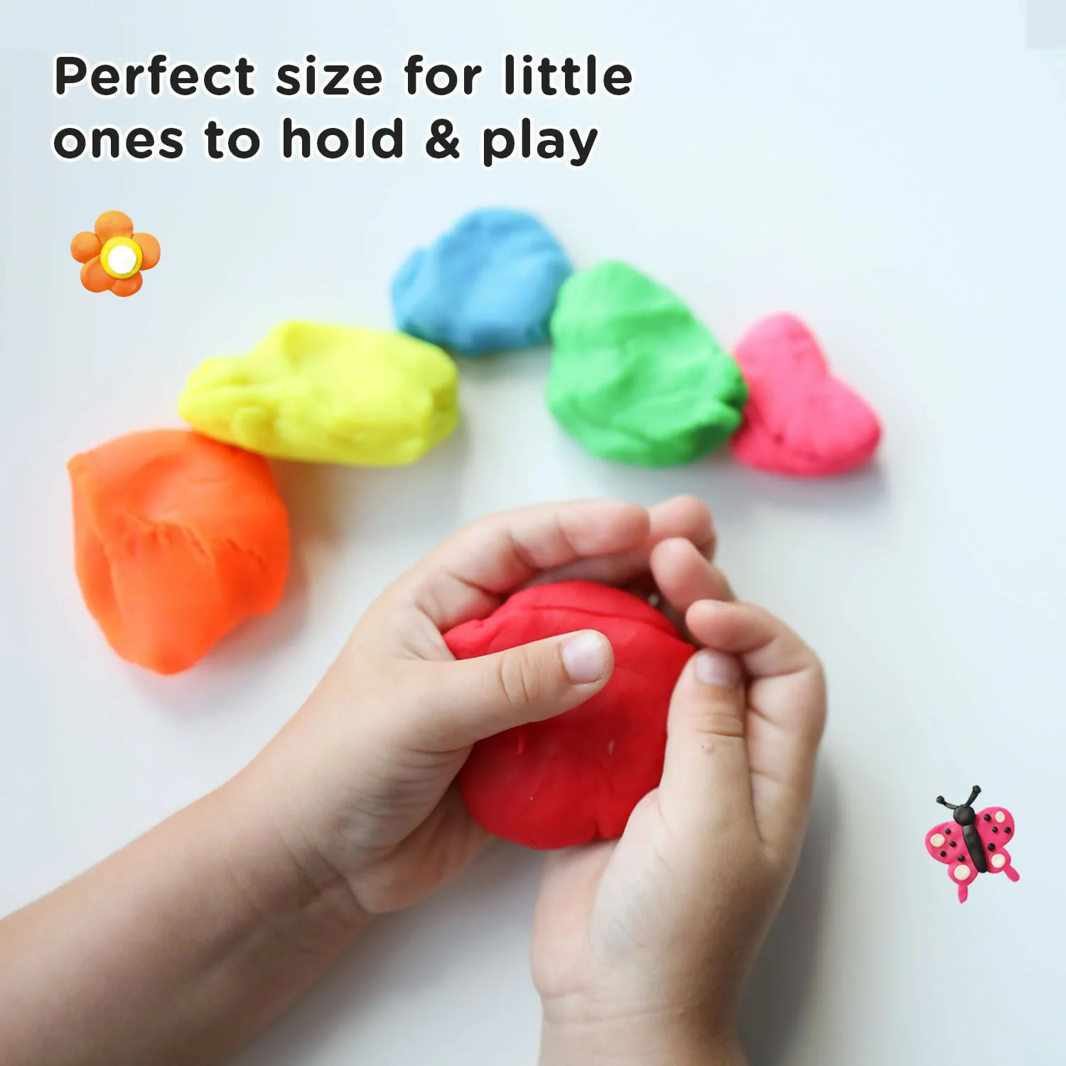 Kids Modelling Dough – Creative Play Set with 20 Cutters & Roller - Image 3