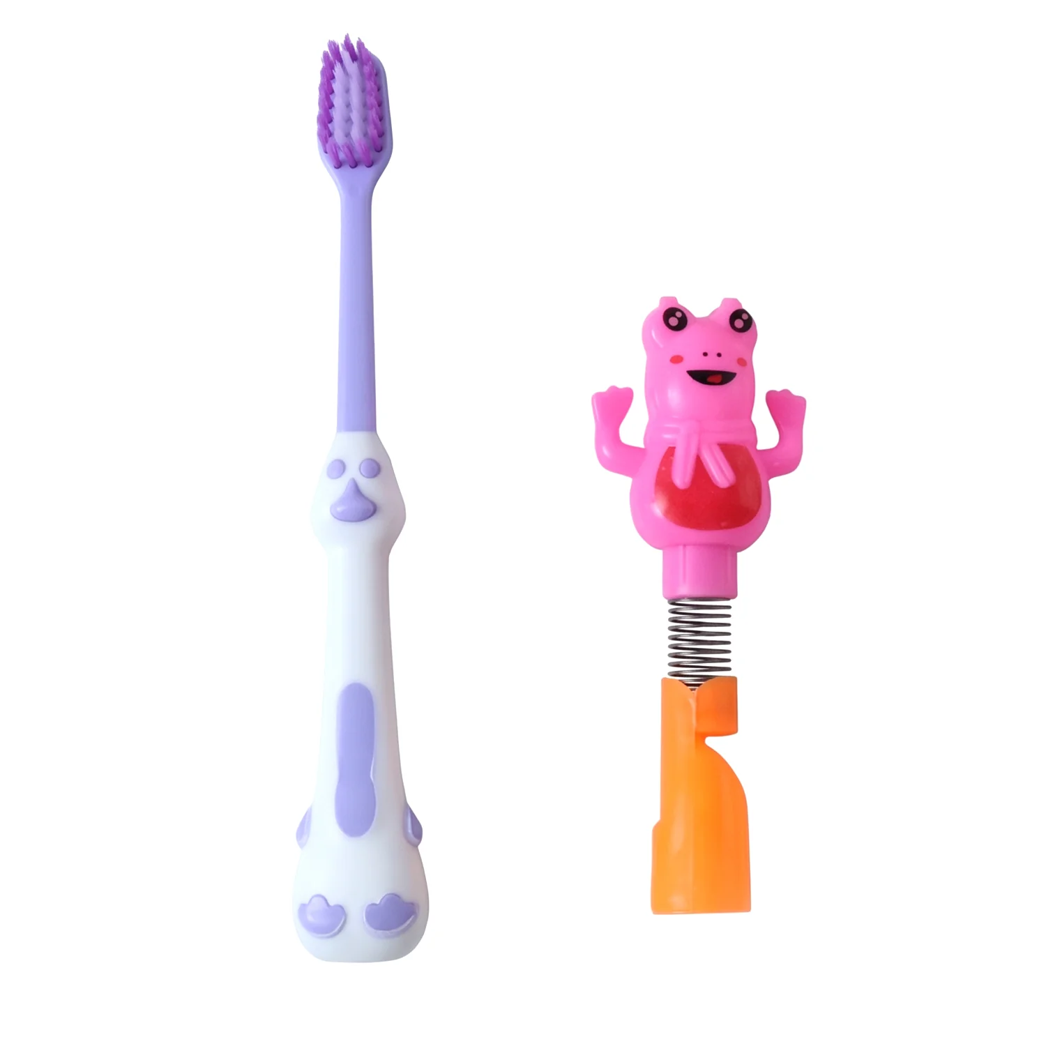 Kids Toothbrush Set – Soft Bristles & Fun Frog Design - Image 4