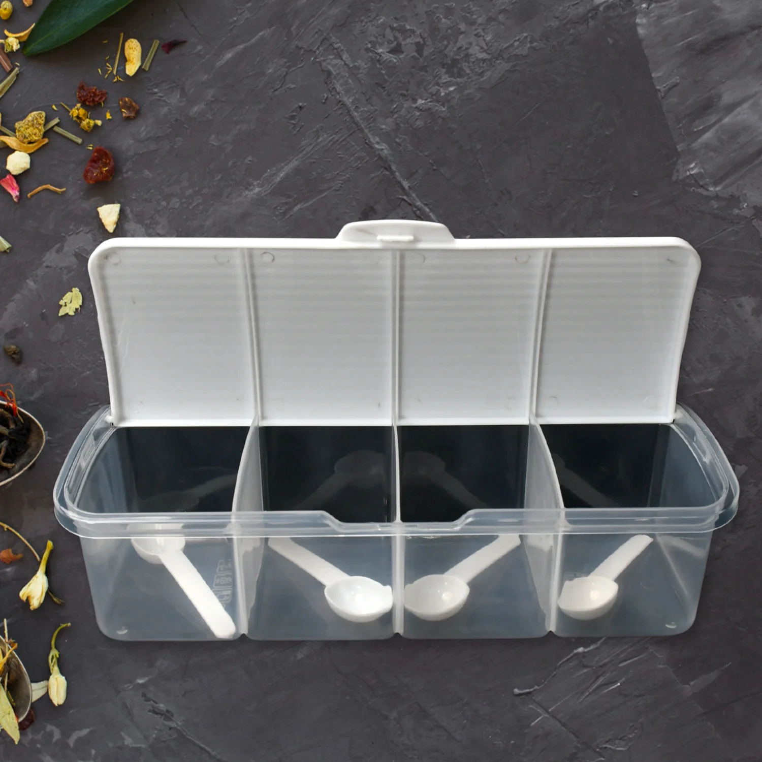 Airtight Masala Box – 4-Section Spice & Pickle Storage | Tidy Table - Image 6