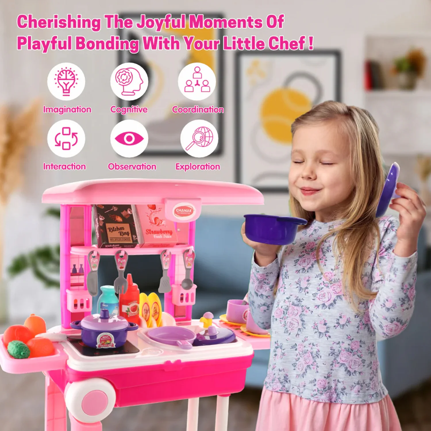 Kitchen Set for Kids – Portable Pretend Play Toy | Aditi - Image 7