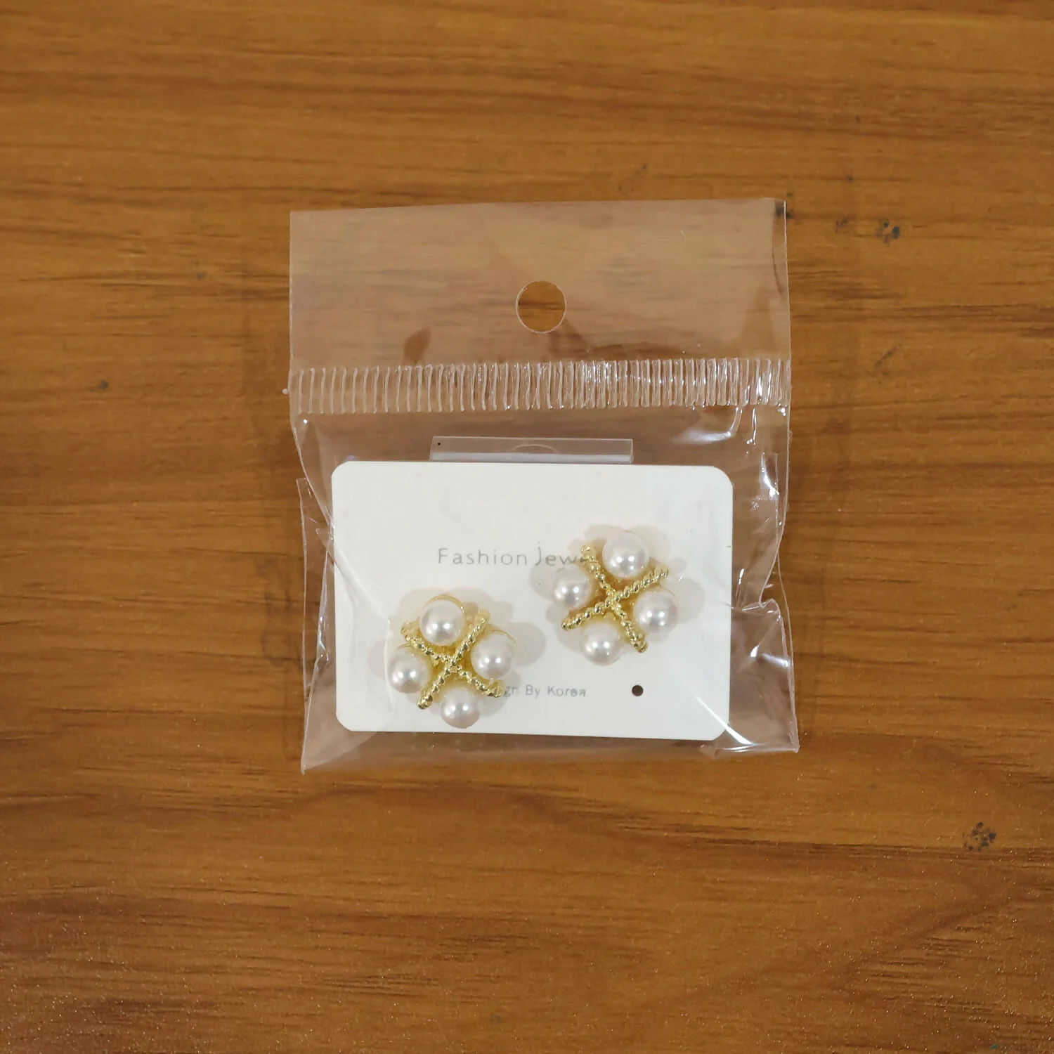 Korean Vintage Pearl Studs – Elegant Gold Design for Women - Image 7