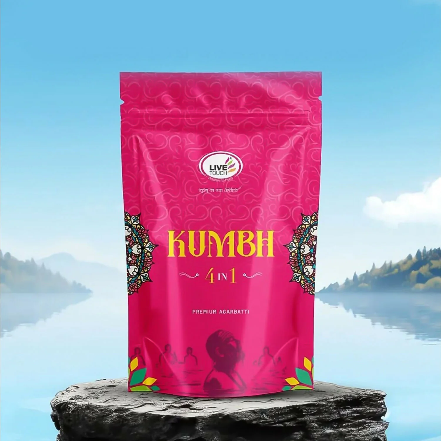 Kumbh Premium Agarbatti – 4 Fragrant Scents Pack 250gm