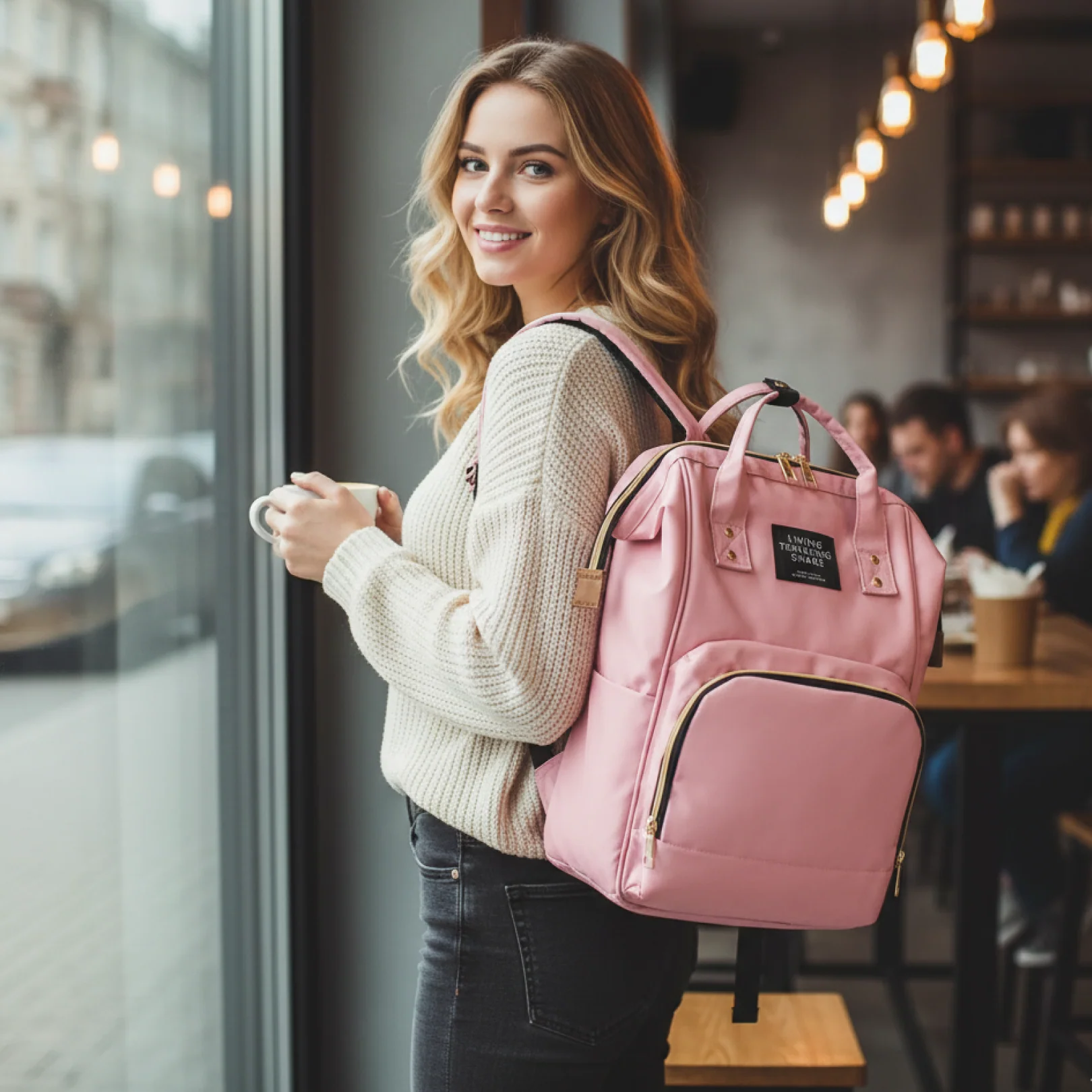 Diaper Bag Backpack – Large Capacity, Multipurpose | Tots Basics - Image 6