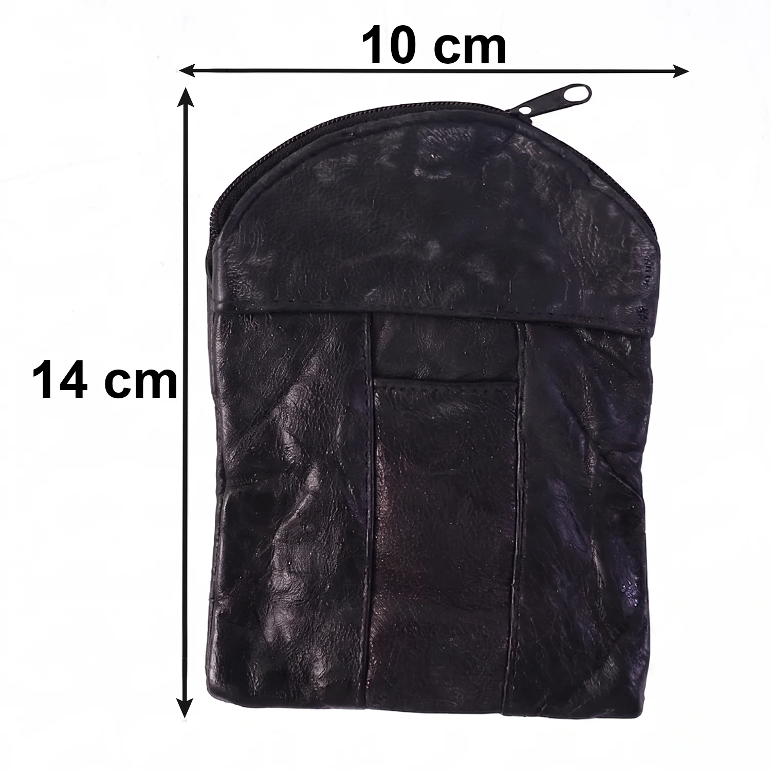 Leather Mini Zipper Pouch – Compact Coin & Card Organizer for Men & Women - Image 6