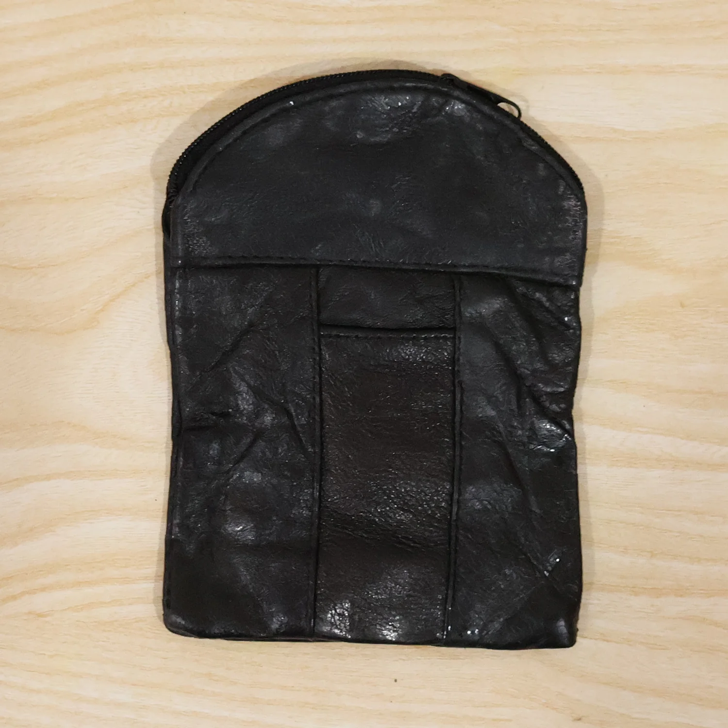 Leather Mini Zipper Pouch – Compact Coin & Card Organizer for Men & Women - Image 9