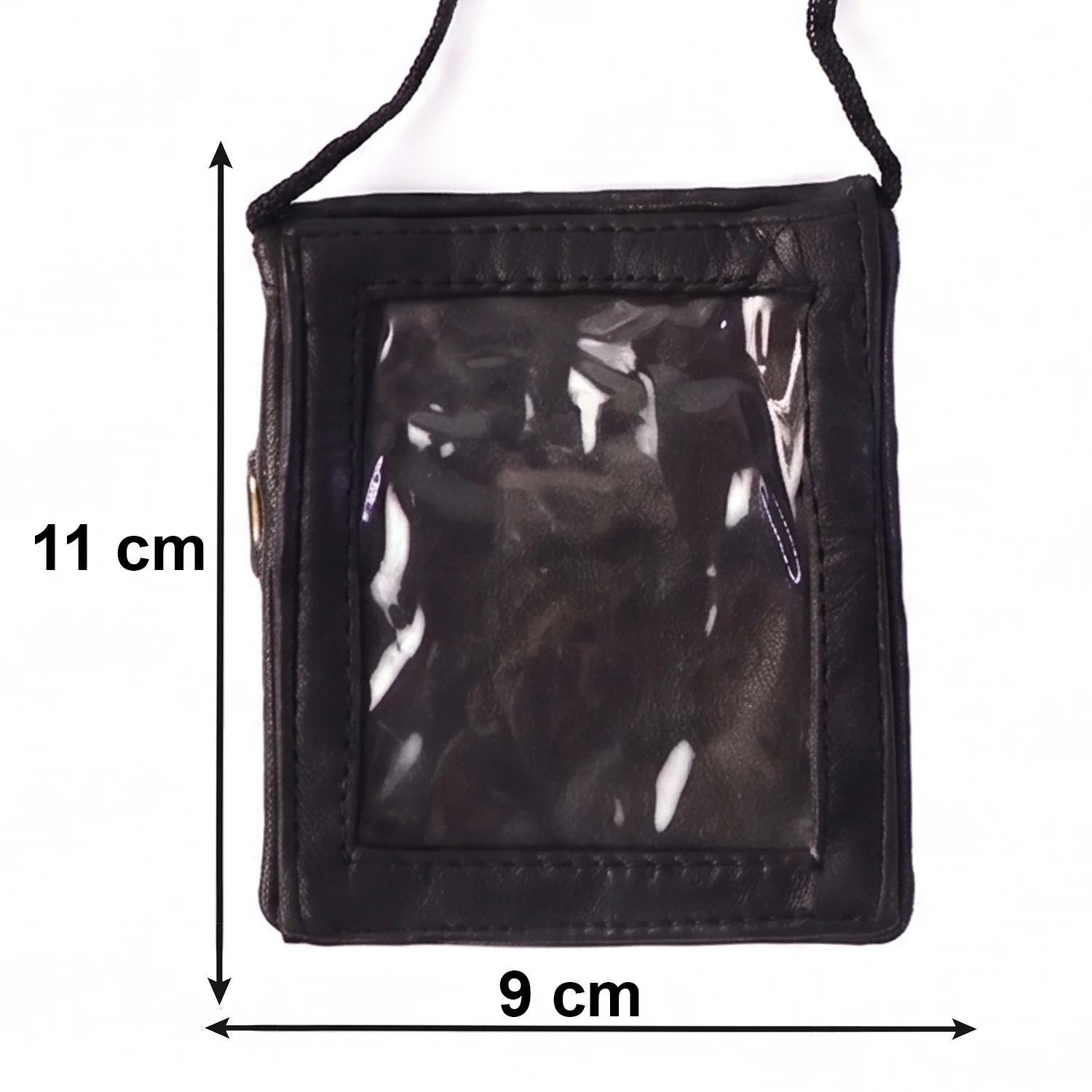 Leather Neck Wallet – Convenient ID & Card Holder with Lanyard - Image 6