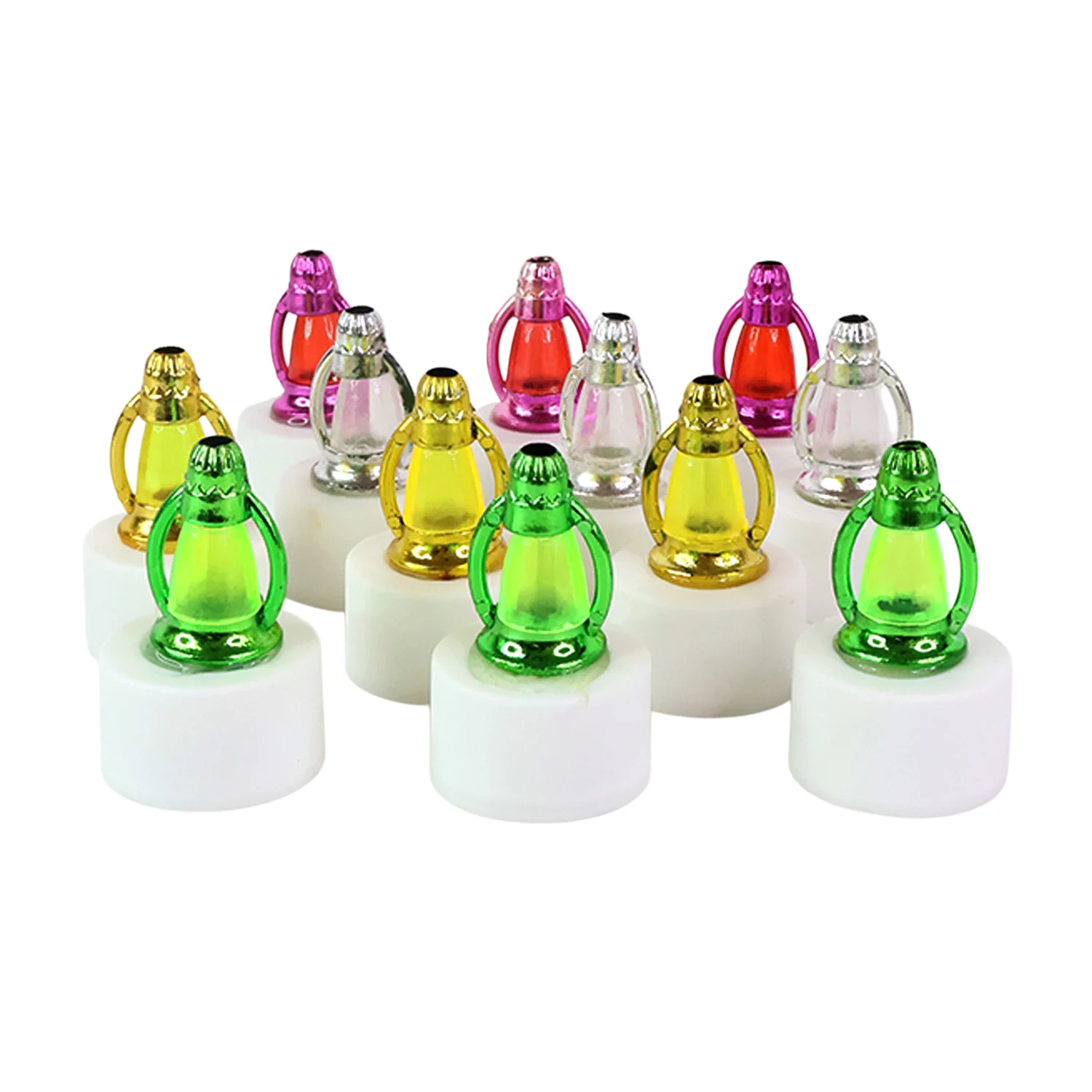 LED Decorative Candle Lamps – Set of 12 Multicolor Flameless Lights - Image 5
