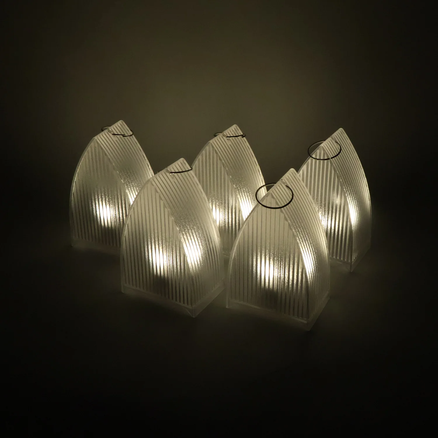 LED Flameless Lantern Lights – Safe & Elegant 5-Pc Set - Image 3