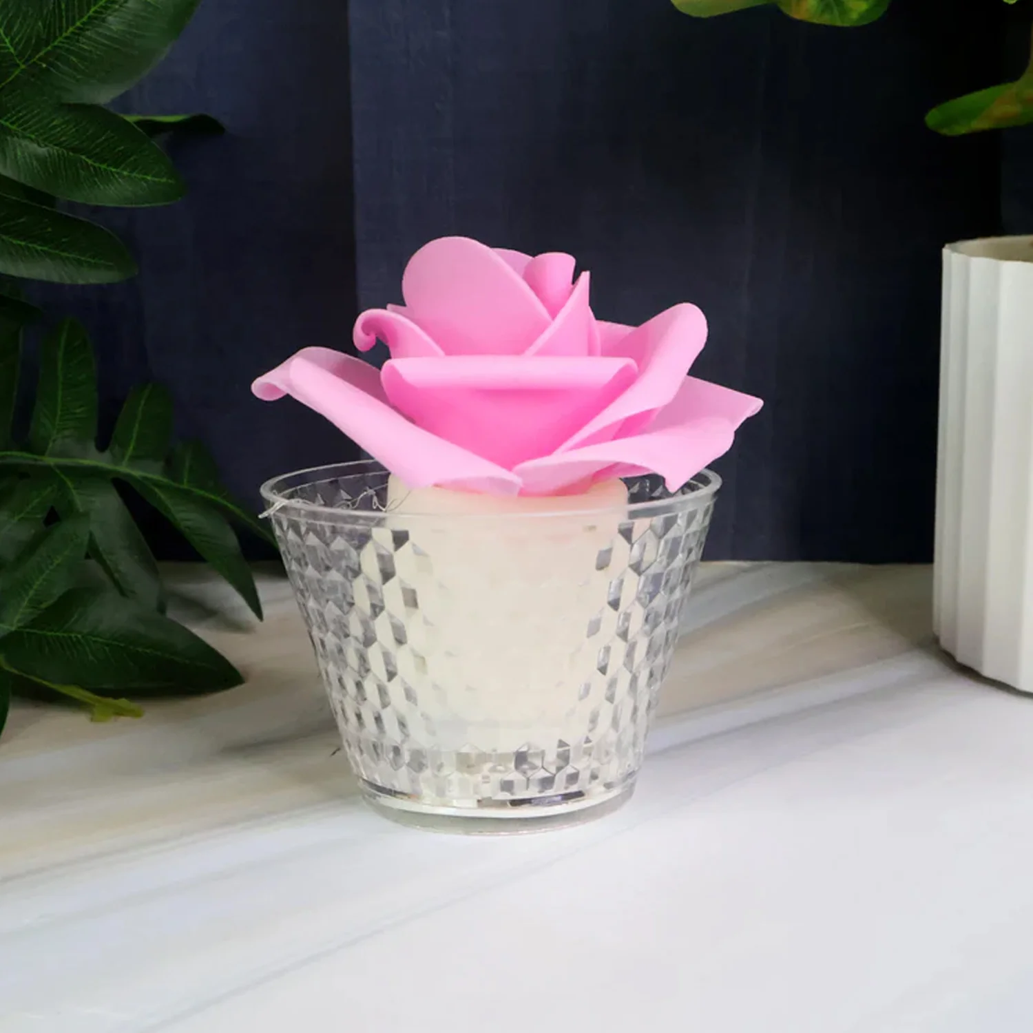 LED Rose Flower Flameless Tealight Candle Set – Elegant & Safe Décor - Image 4