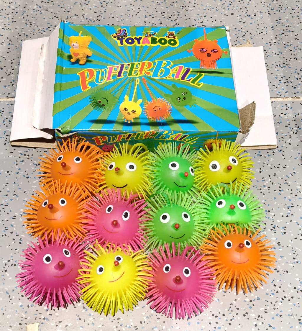 LED Spiky Puffer Ball – Soft Light-Up Stress Relief Toy - Image 9