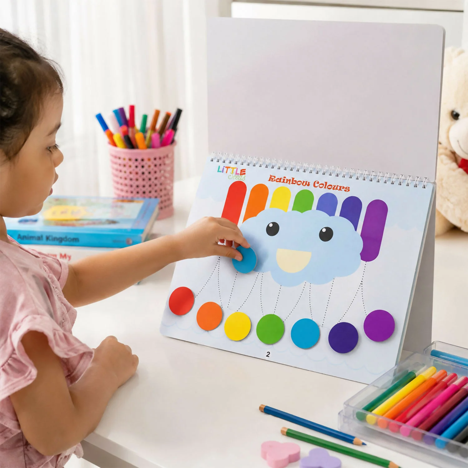Kids Colour Learning Book – Fun Velcro Matching Activities for Toddlers - Image 5