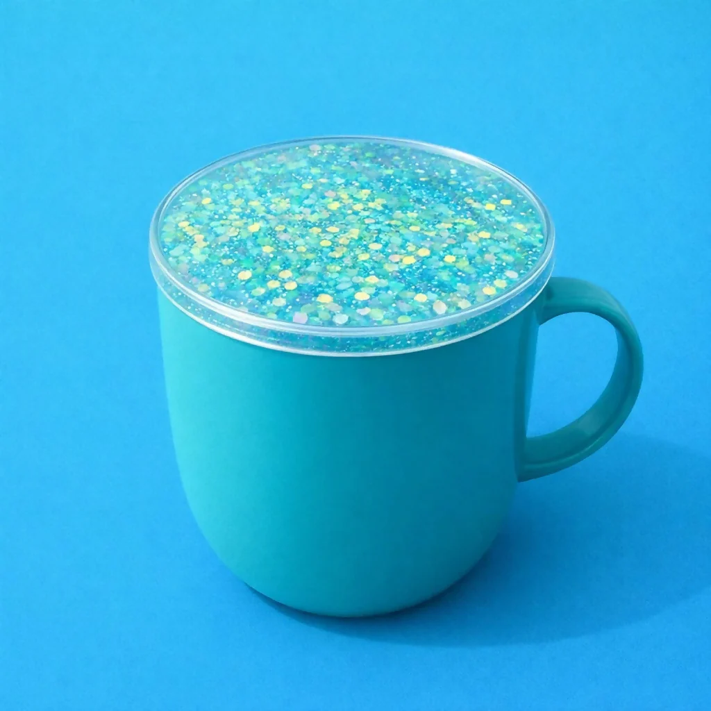 Liquid Glitter Coaster Set – Eye-Catching Table Protection - Image 3