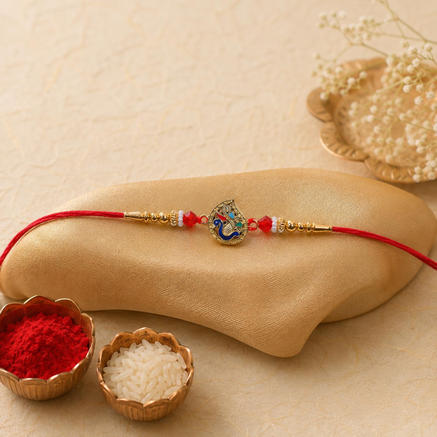 Lion, Peacock Multicolor Rakhi – Chocolate Gift Combo for Brother | Raksha Bandhan - Image 8