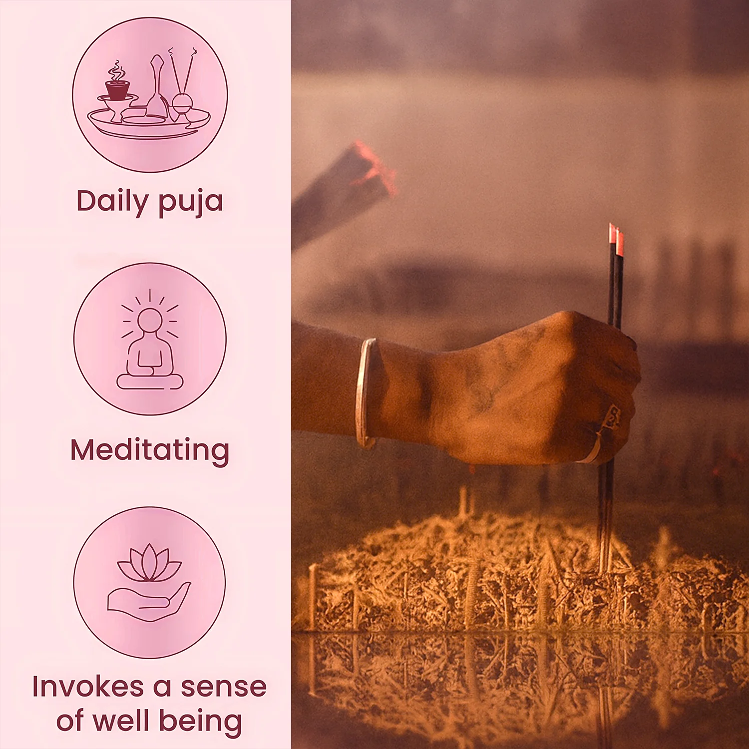 Rose Agarbatti – Premium Masala Incense for Puja & Home - Image 3