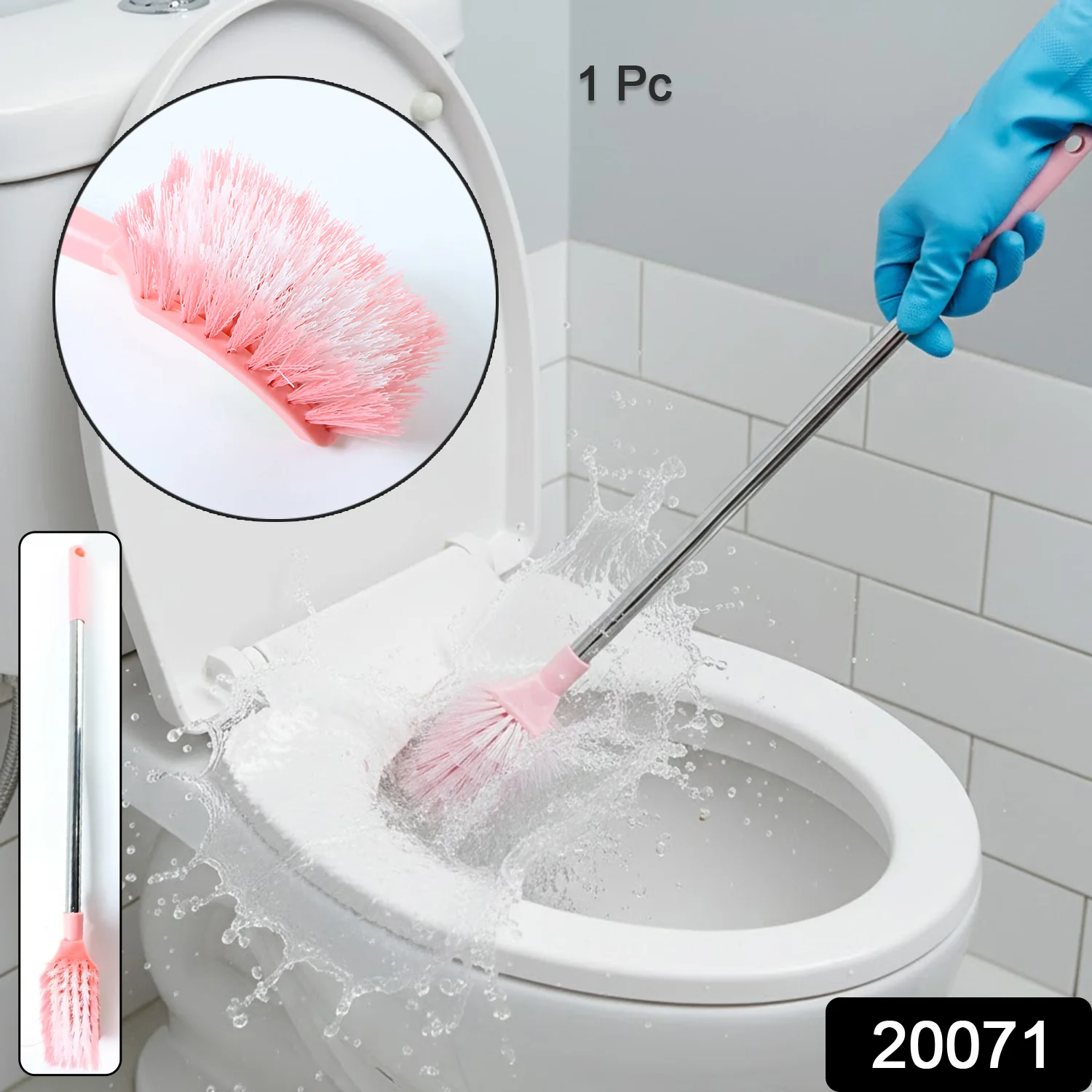 Toilet Cleaning Brush – Long Handle, Ergonomic & Splash-Resistant - Image 2