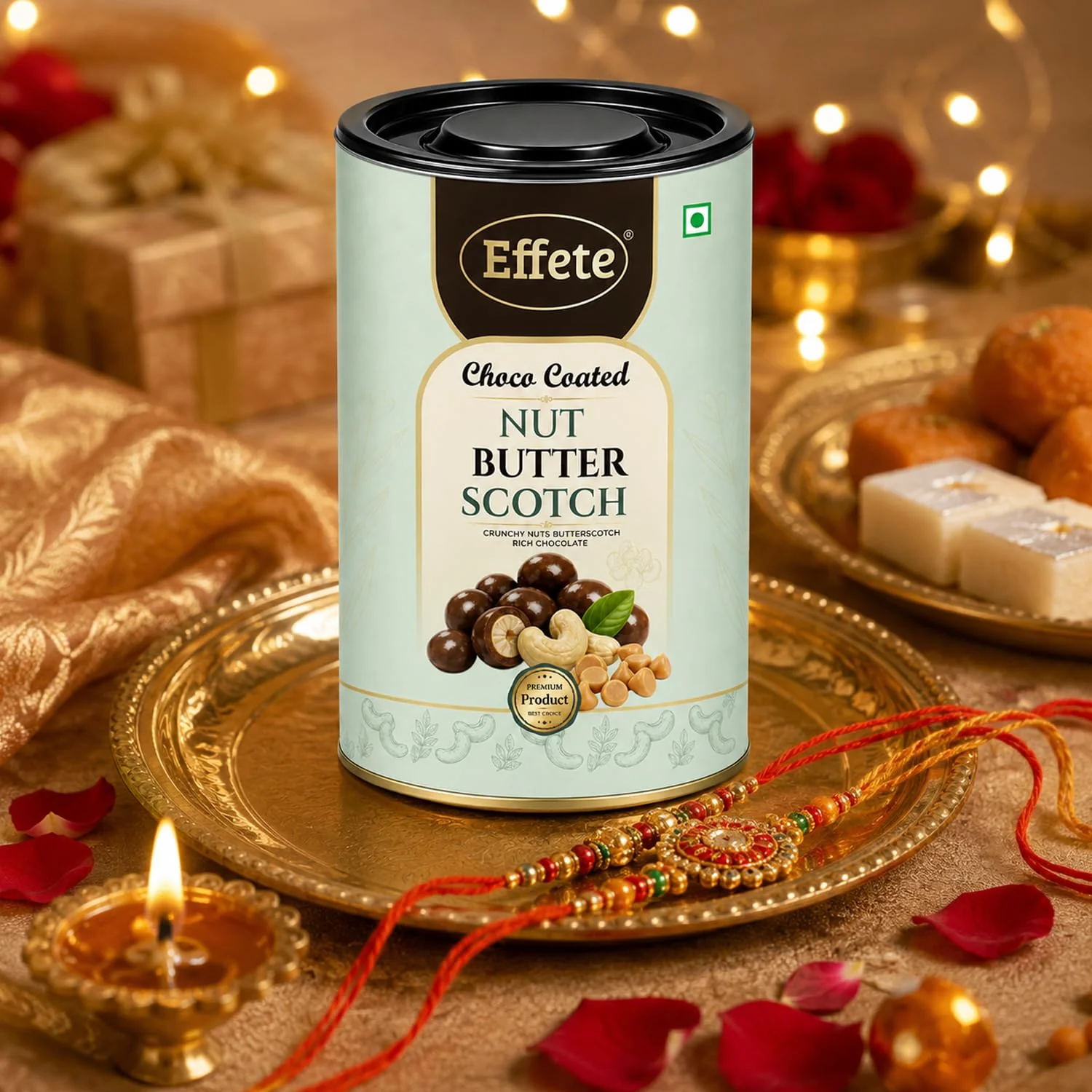 Lord Jagannath Rakhi Combo - Raksha Bandhan Gift with Choco Butterscotch 96gm, Pack of 6 - Image 8