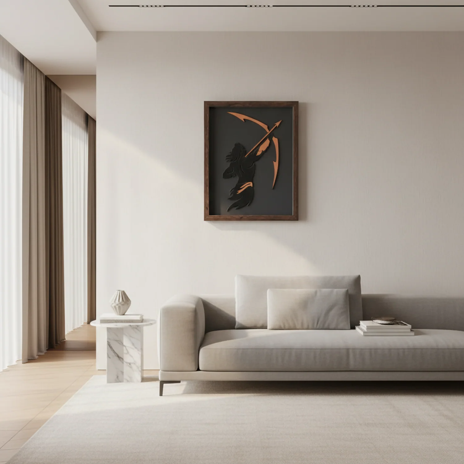 Lord Ram Wall Art Frame – Modern Minimalist Devotional Decor - Image 4