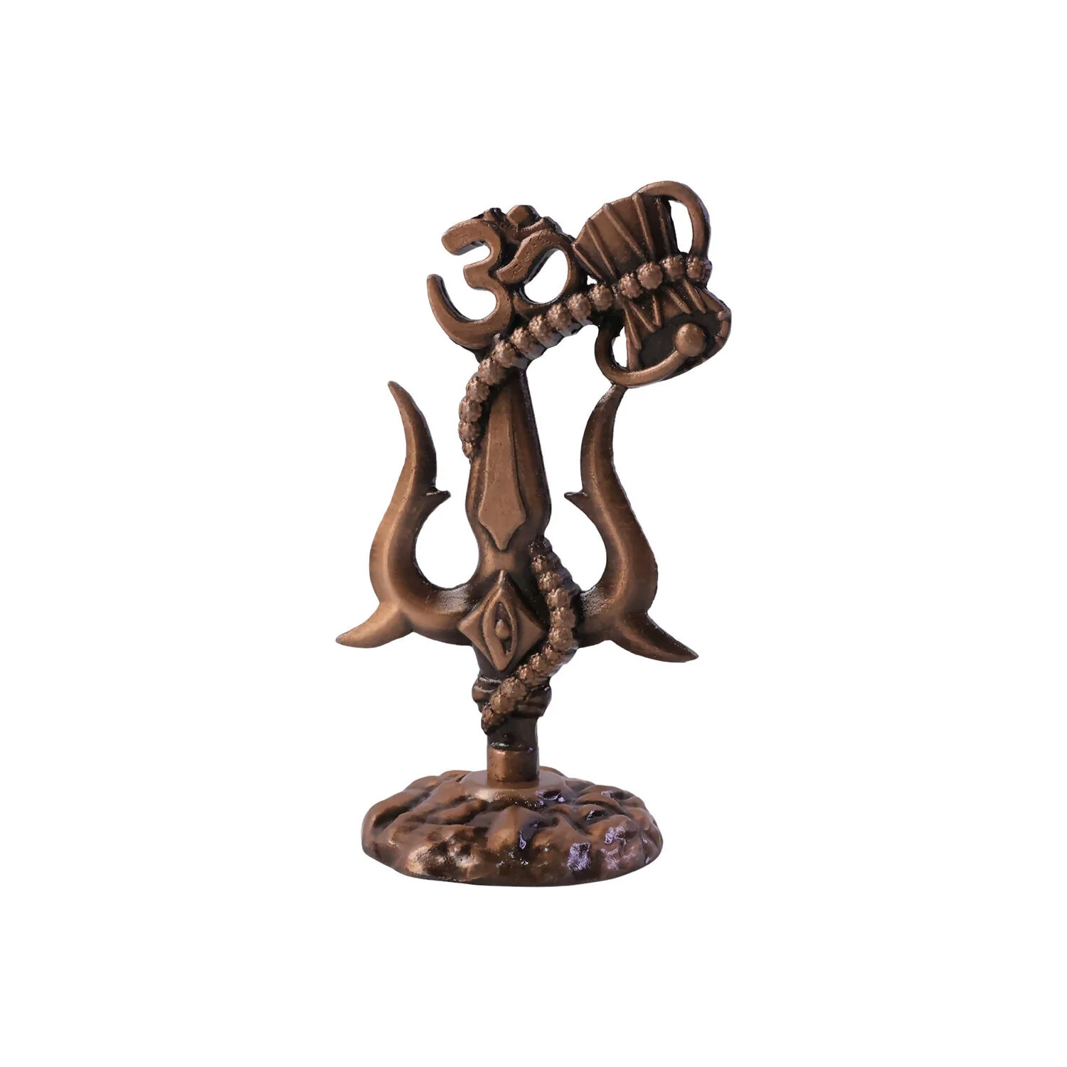 Lord Shiva Trishul Damru with Om Symbol Idol for Spiritual Home Decor & Gift - Image 5