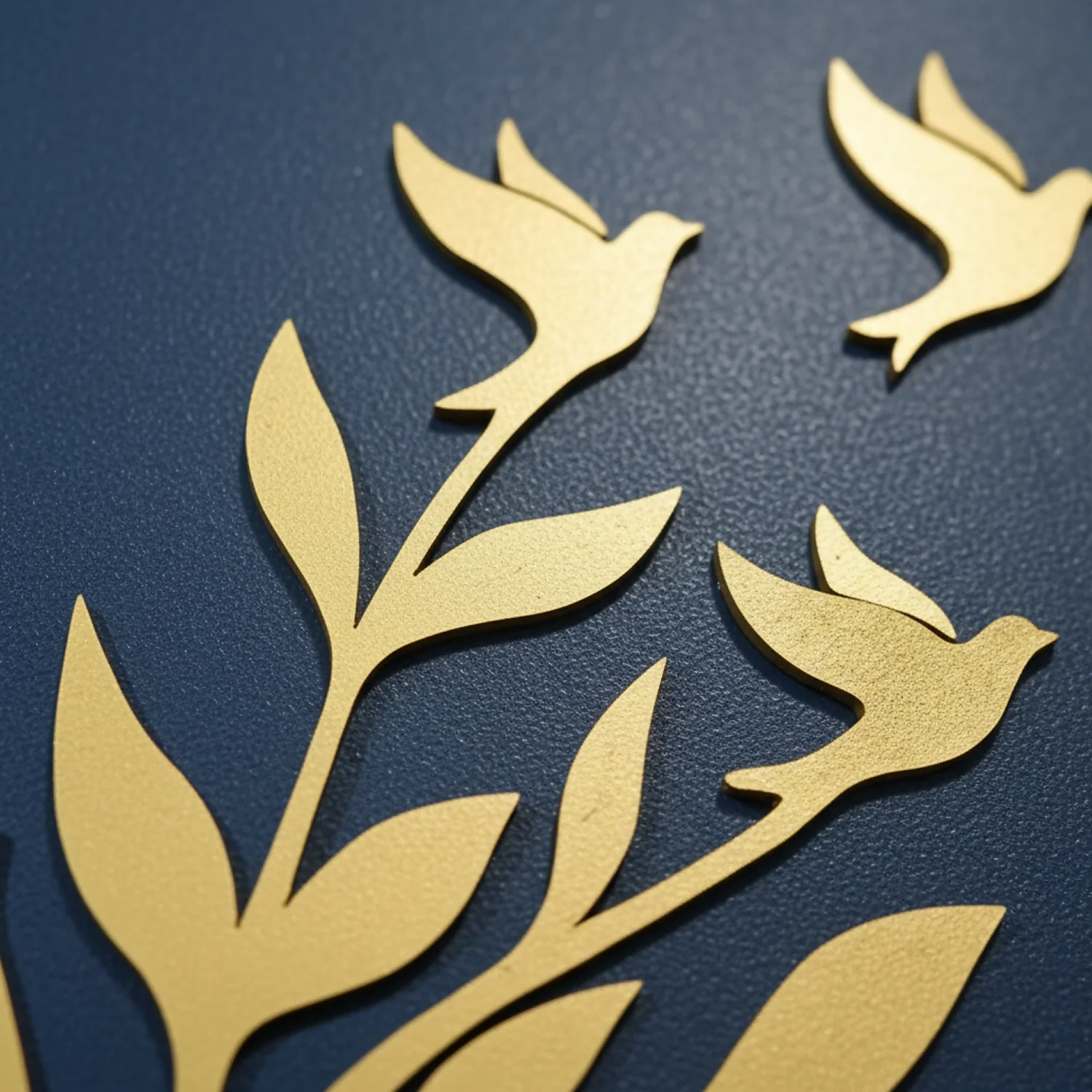 Luxury 3D Leaf & Birds Wall Art Frame – Modern Minimalist Decor - Image 5