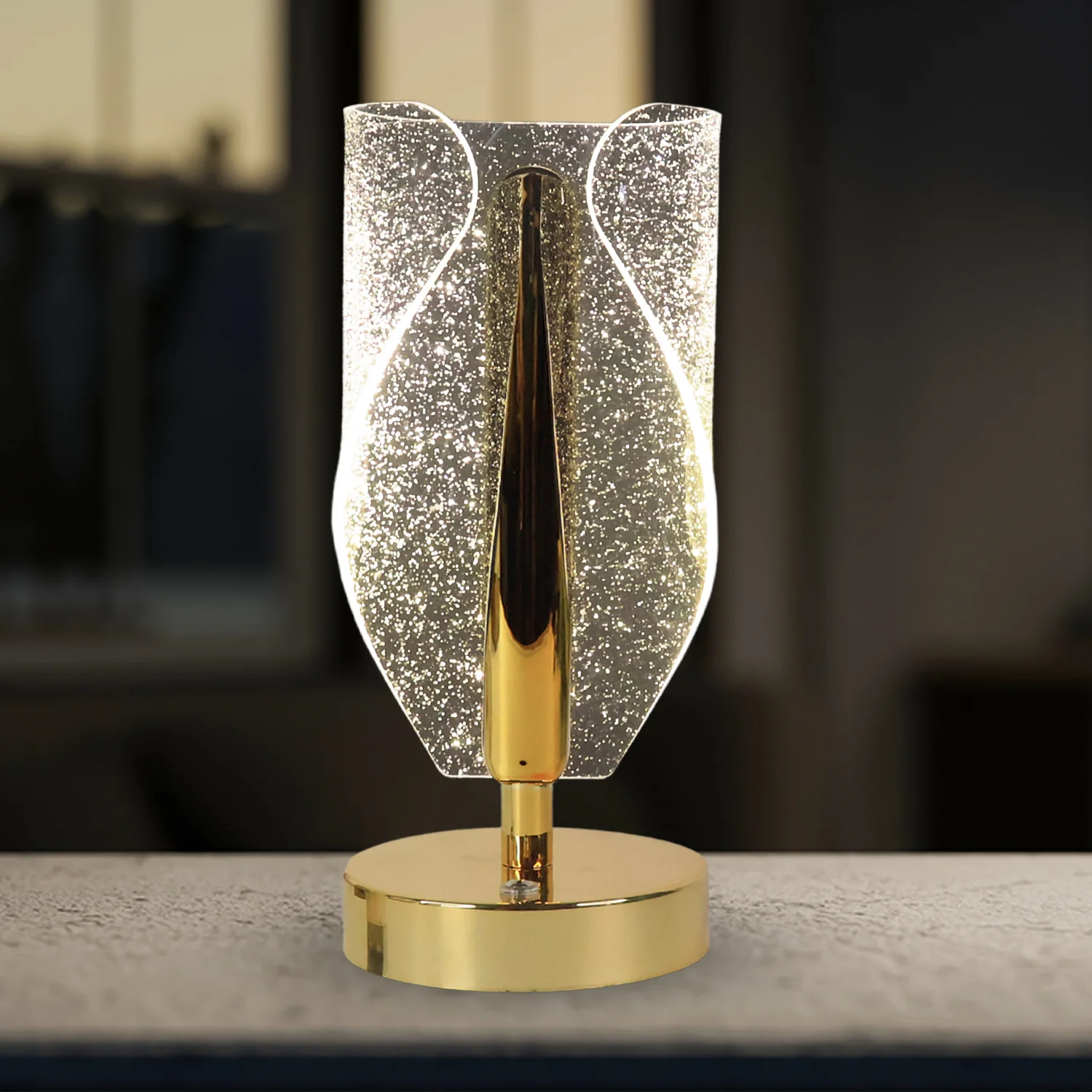 Crystal Table Lamp – Luxury LED with USB Charging - Image 4