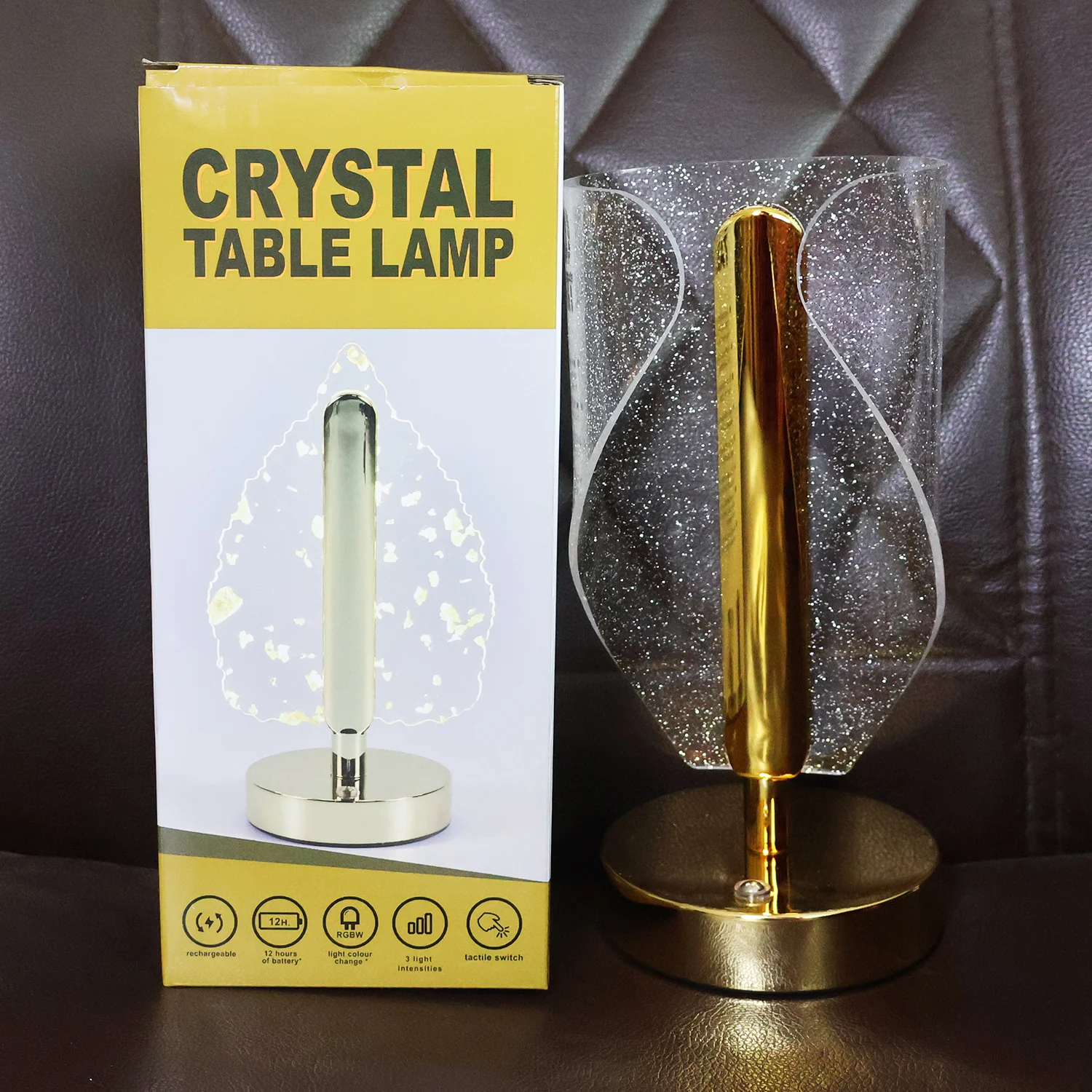 Crystal Table Lamp – Luxury LED with USB Charging - Image 7