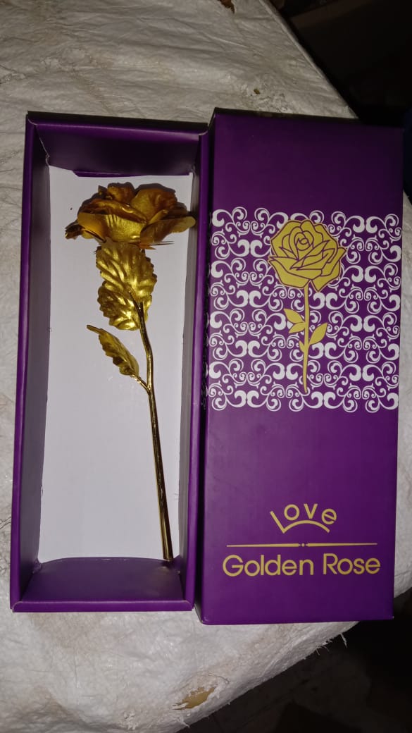 Gold Plated Artificial Rose – Eternal Love Decor Gift - Image 10
