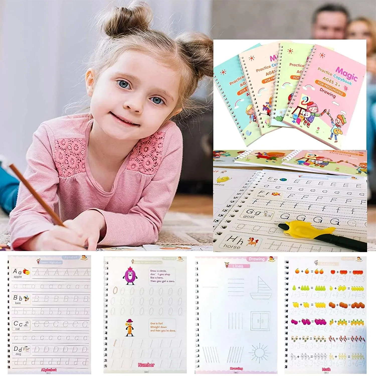 Magic Copybook for Kids – Reusable Handwriting Practice | Papezo - Image 3